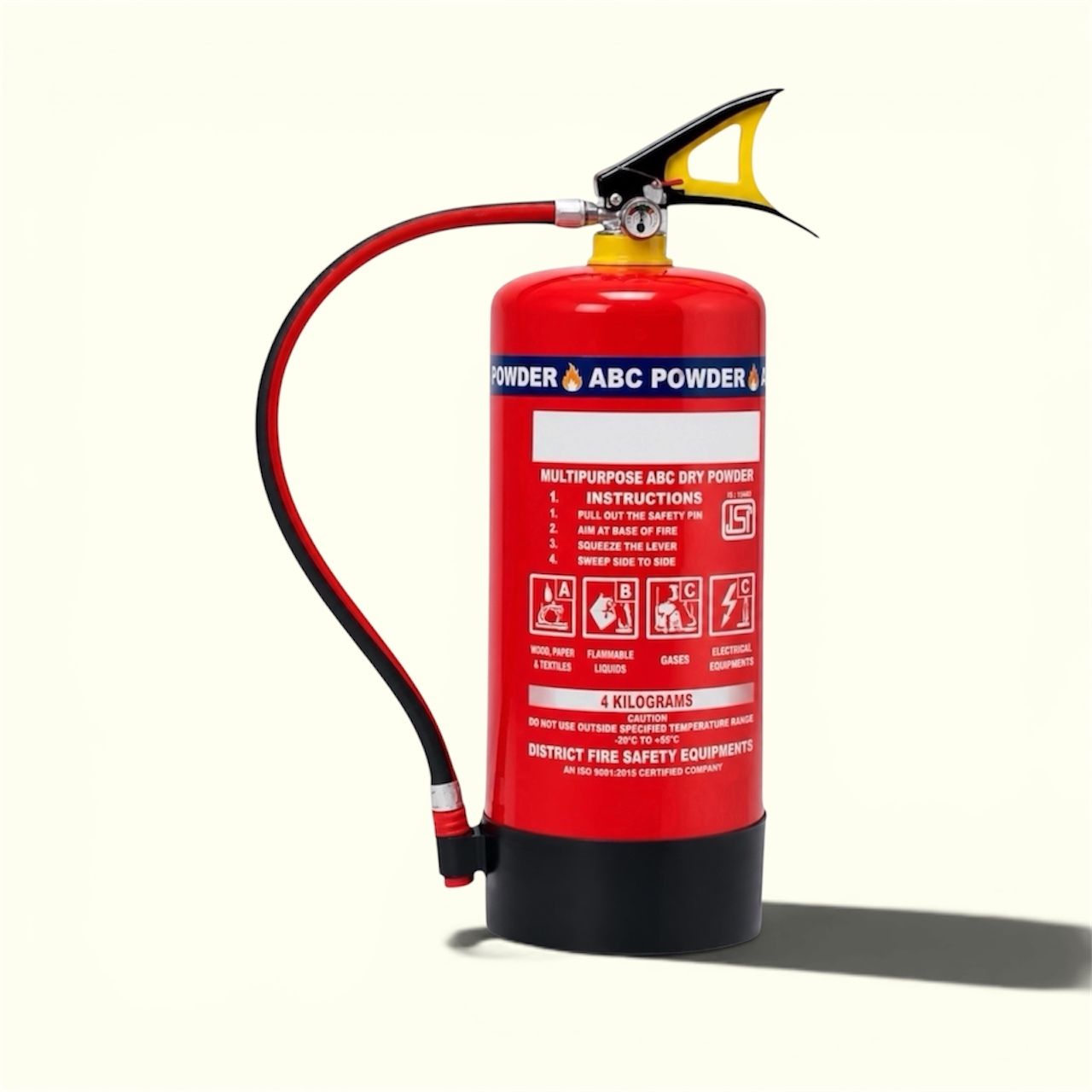 ABC Fire Extinguisher 4 Kg IS 15683 Standard Certified Safety Product Fire Extinguisher Mount-image-38