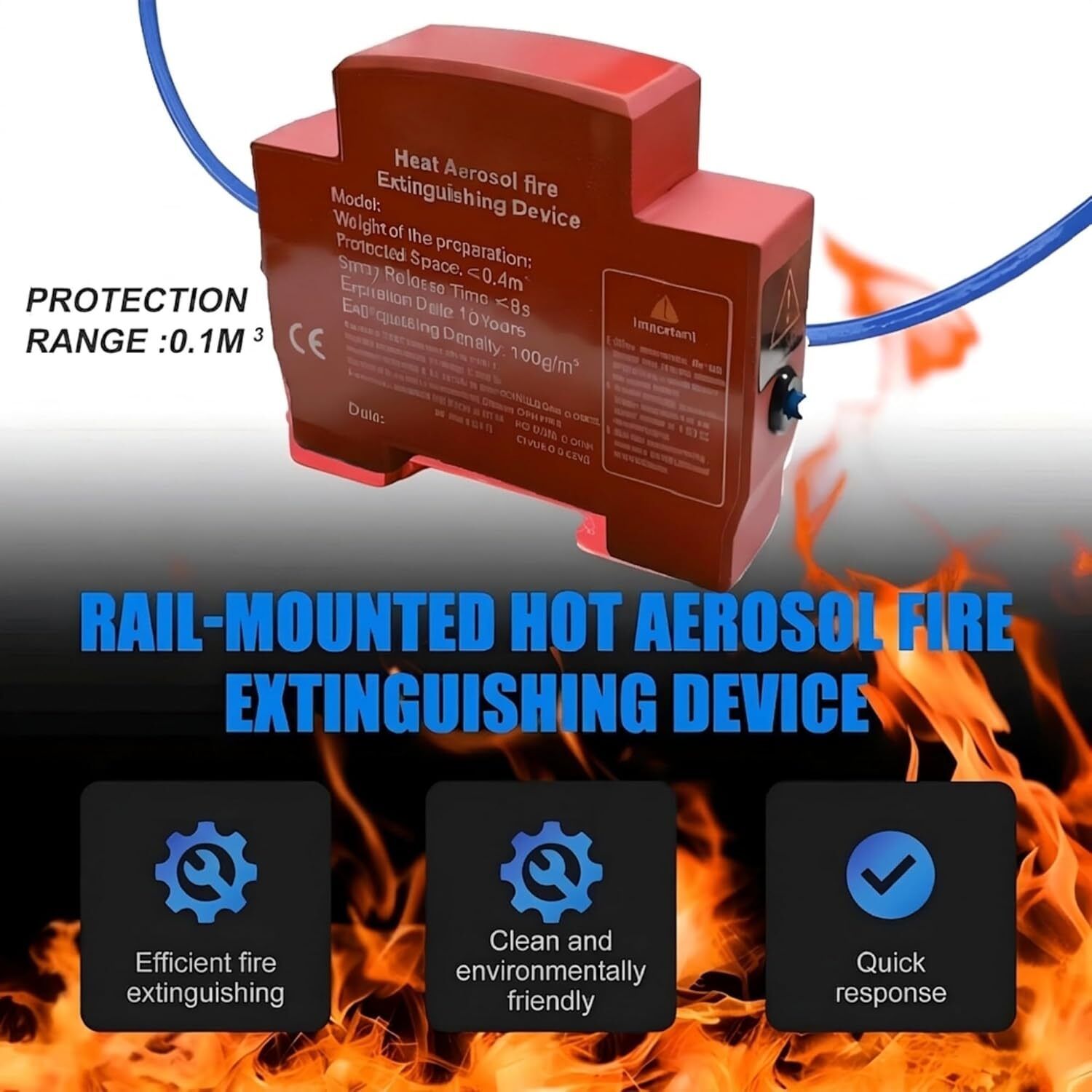 Automatic Aerosol Fire Suppression Device Heat Activated Fire Extinguisher Fire Extinguisher Mount-image-49