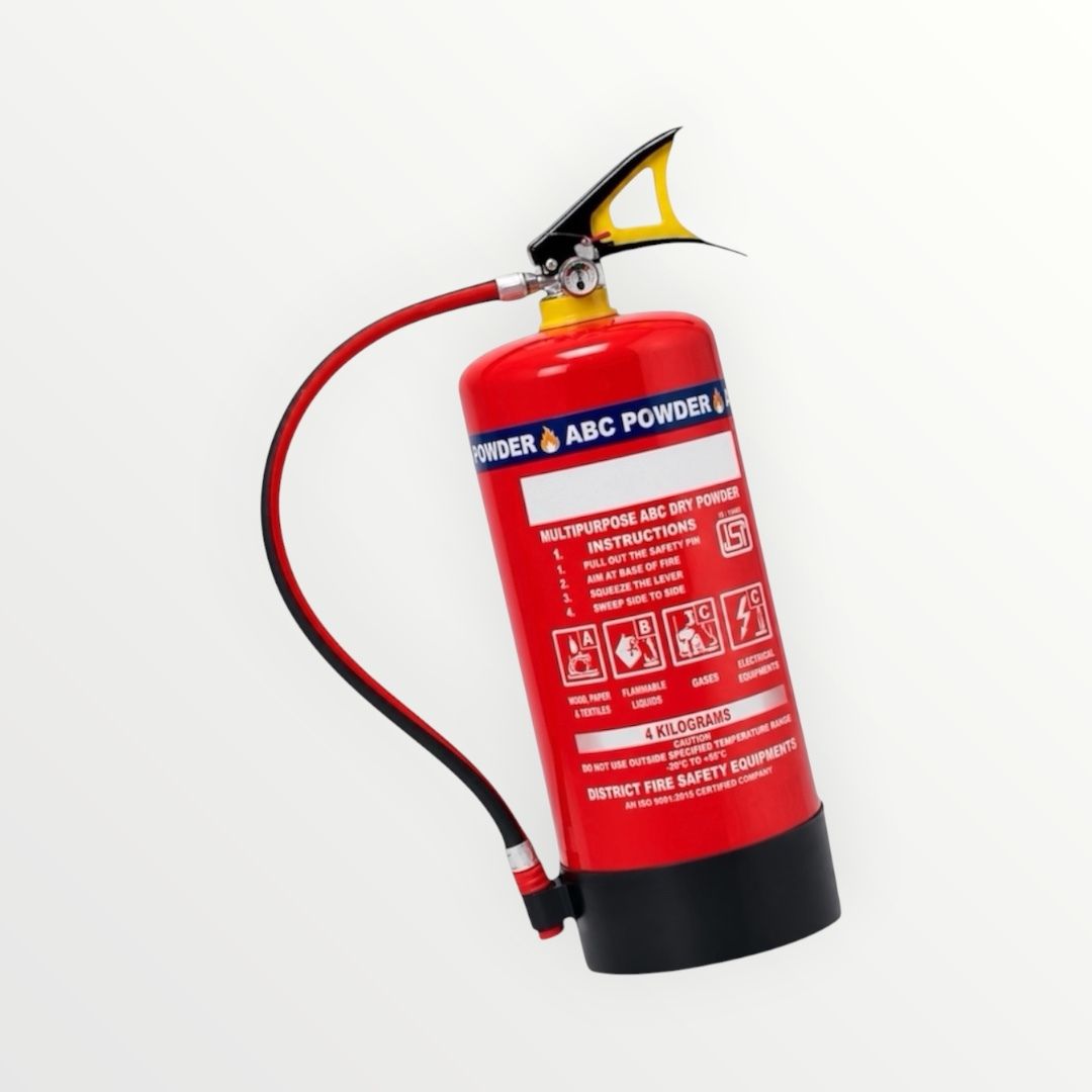 shri fire india 4 Kg Portable ABC Fire Extinguisher for Quick Fire Emergency Response Fire Extinguisher Mount-picture-11