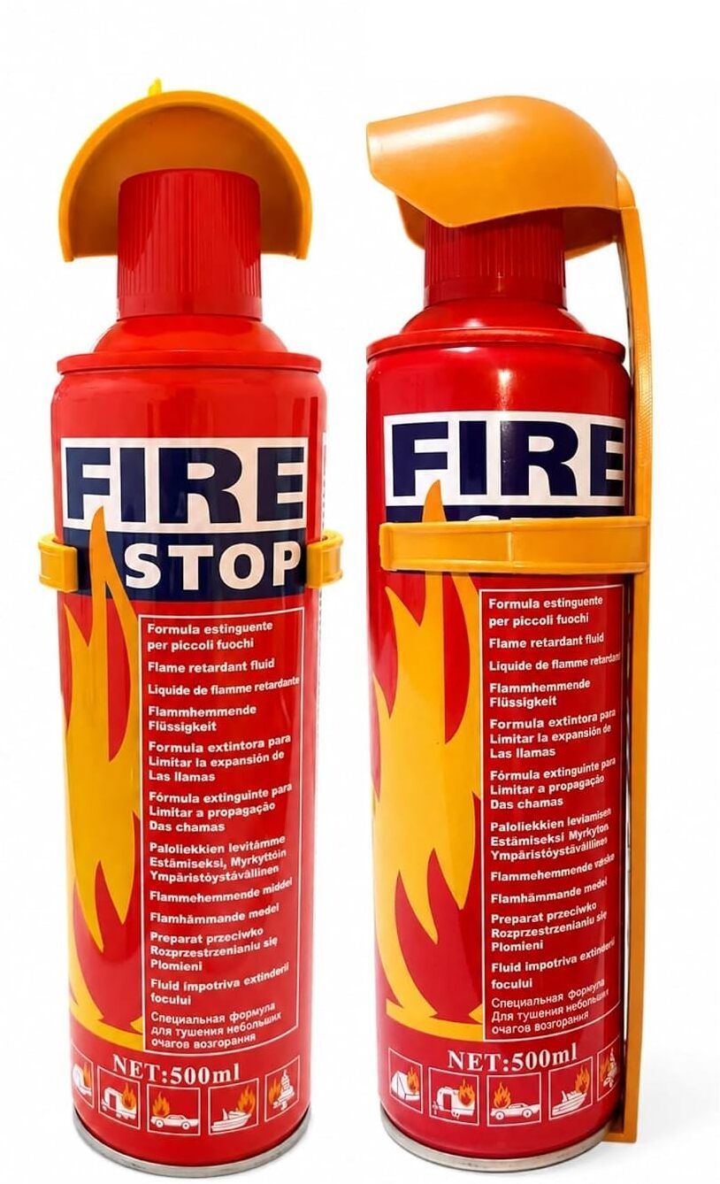 Fire Stop Portable Spray Fire Extinguisher 500ml with Wall Mount Bracket Fire Extinguisher Mount-image-45