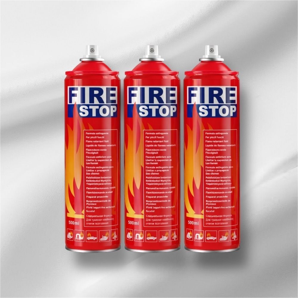 agniraksha Fire Stop Portable Household Fire Safety Spray Pack of 3 for Emergency Use Fire Extinguisher Mount-picture-29