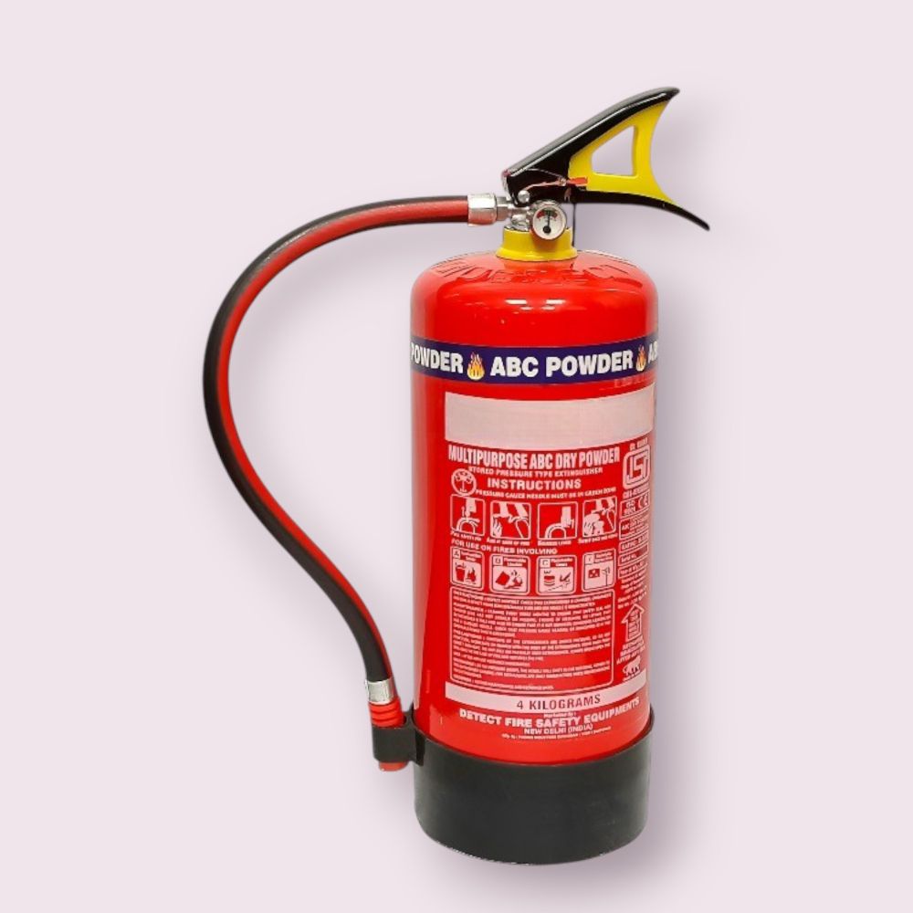 detect ISI Certified Portable 4 Kg ABC Fire Extinguisher for Office & Vehicle Fire Extinguisher Mount-picture-21