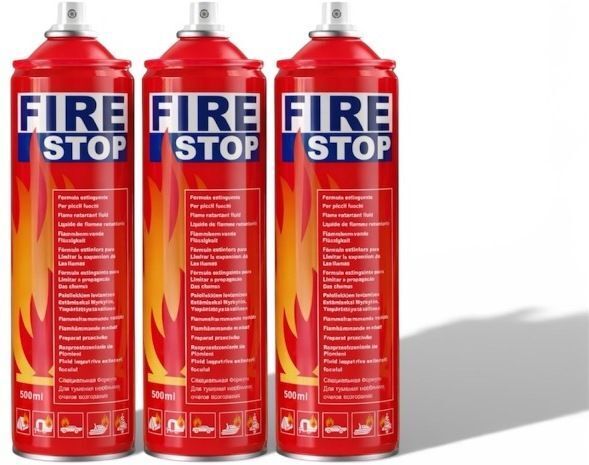 agniraksha Fire Stop Home and Office Fire Safety Spray Pack of 3 for Emergency Use Fire Extinguisher Mount-picture-36