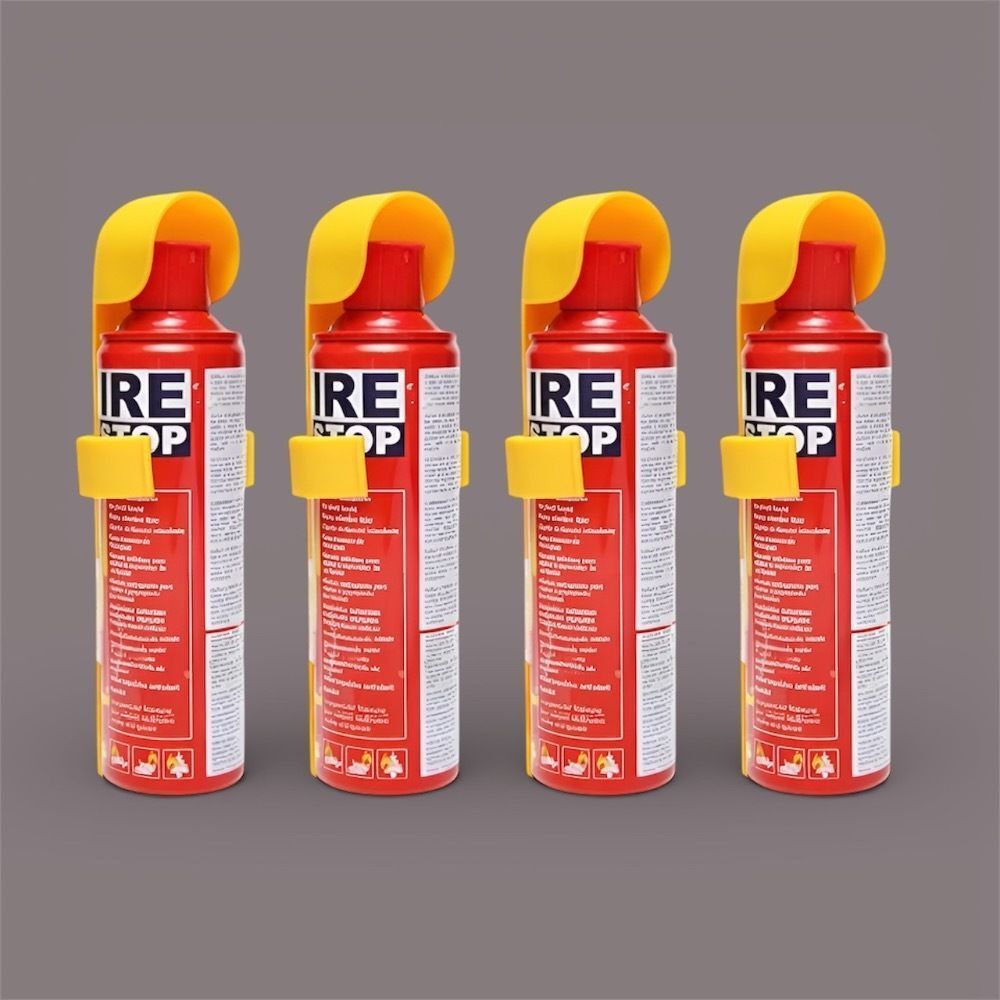 agniraksha Fire Stop Quick Fire Protection Spray Pack of 4 for Kitchen Safety Fire Extinguisher Mount-picture-24