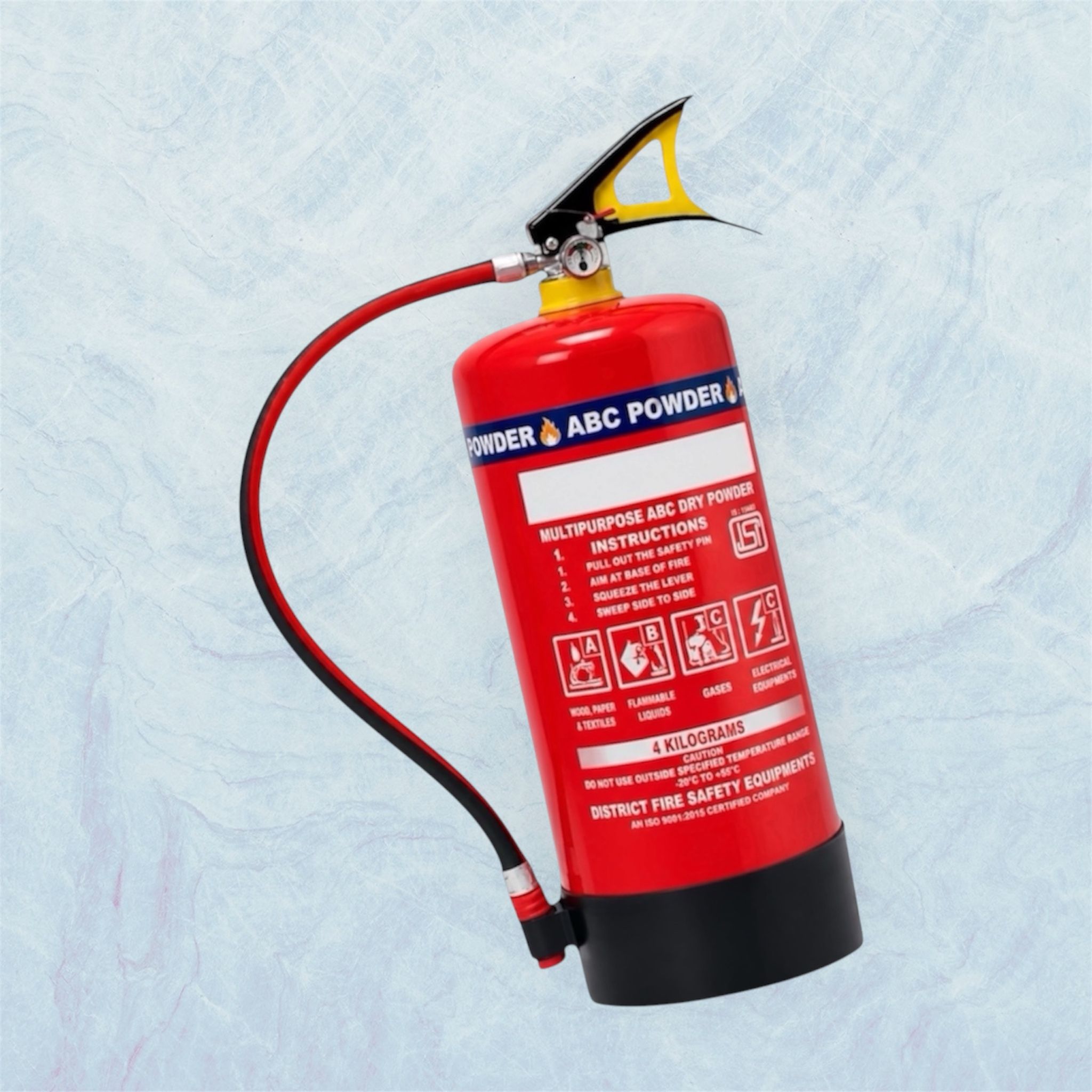 ABC Dry Powder Fire Extinguisher 4 KG for Home Apartment Safety Fire Extinguisher Mount-image-44