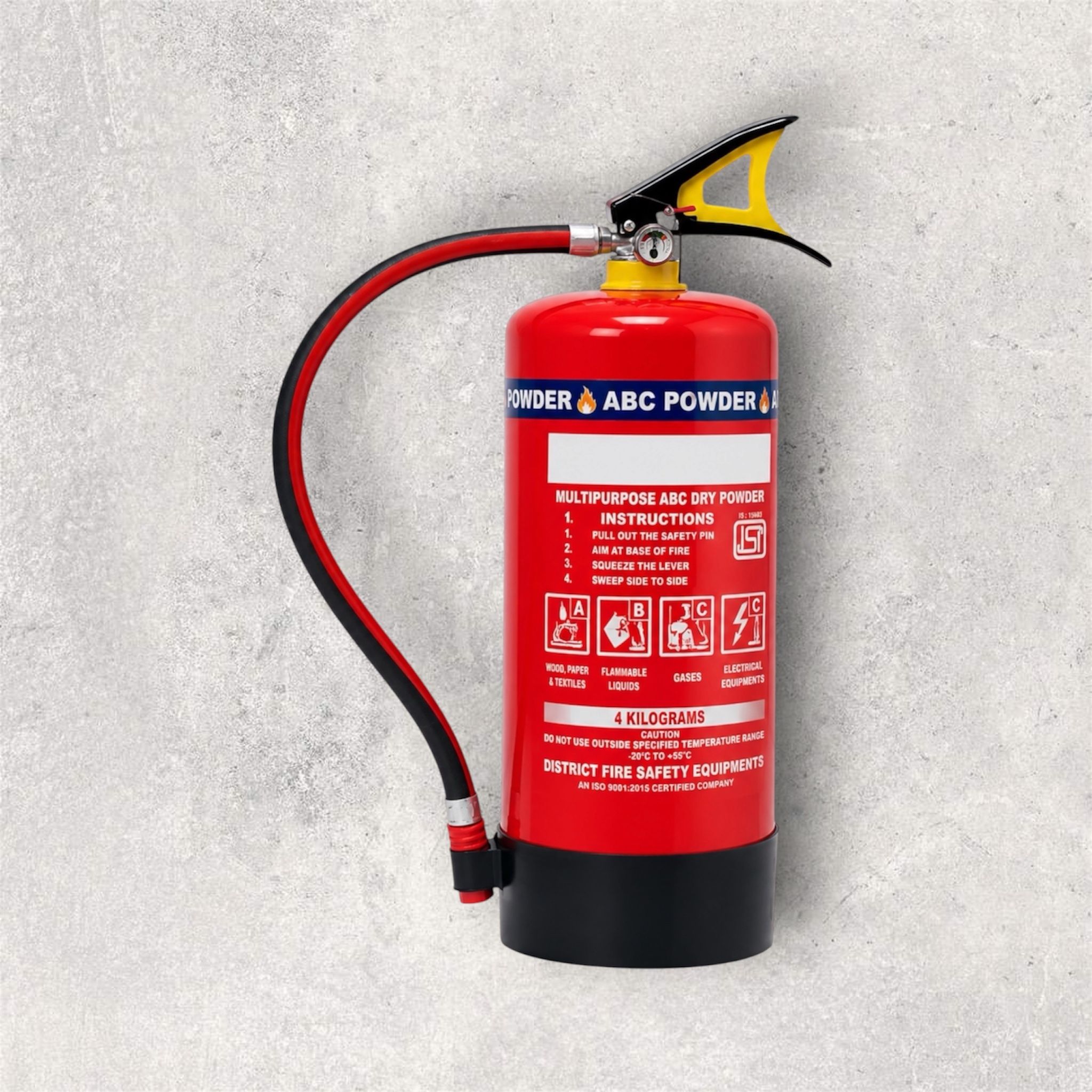 ABC Dry Powder Fire Extinguisher 4 KG for Industrial Fire Protection Fire Extinguisher Mount-image-39
