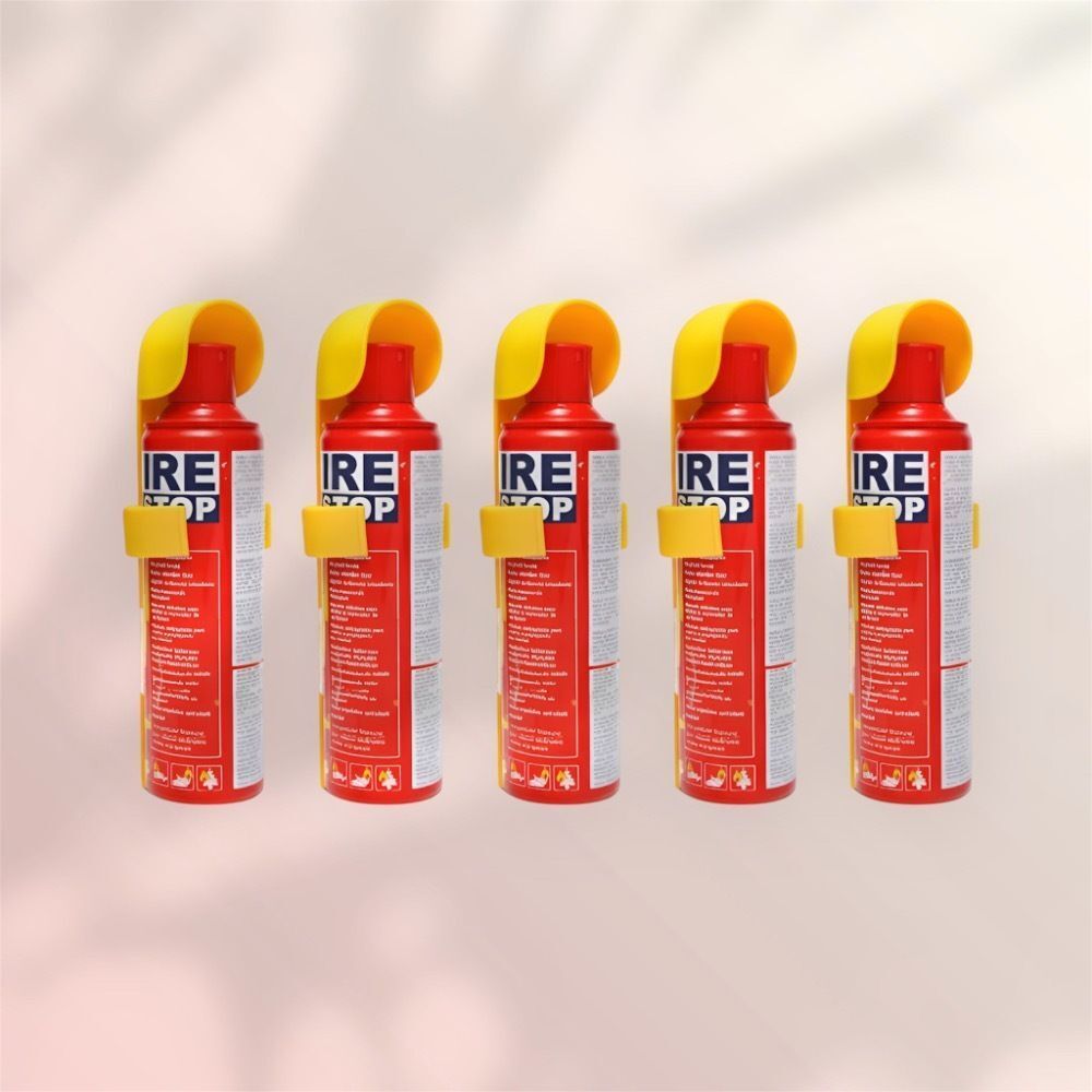 Fire Stop Home Kitchen Safety Fire Spray Pack of 5 Combo Fire Extinguisher Mount-image-46