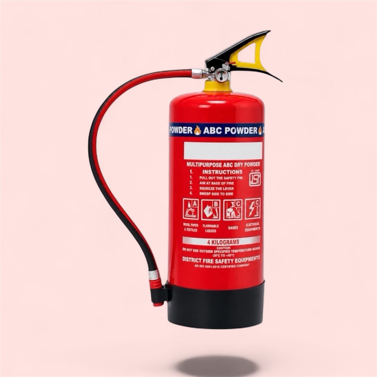 4 Kg Fire Extinguisher ABC Powder Type Emergency Safety Tool Fire Extinguisher Mount-image-25