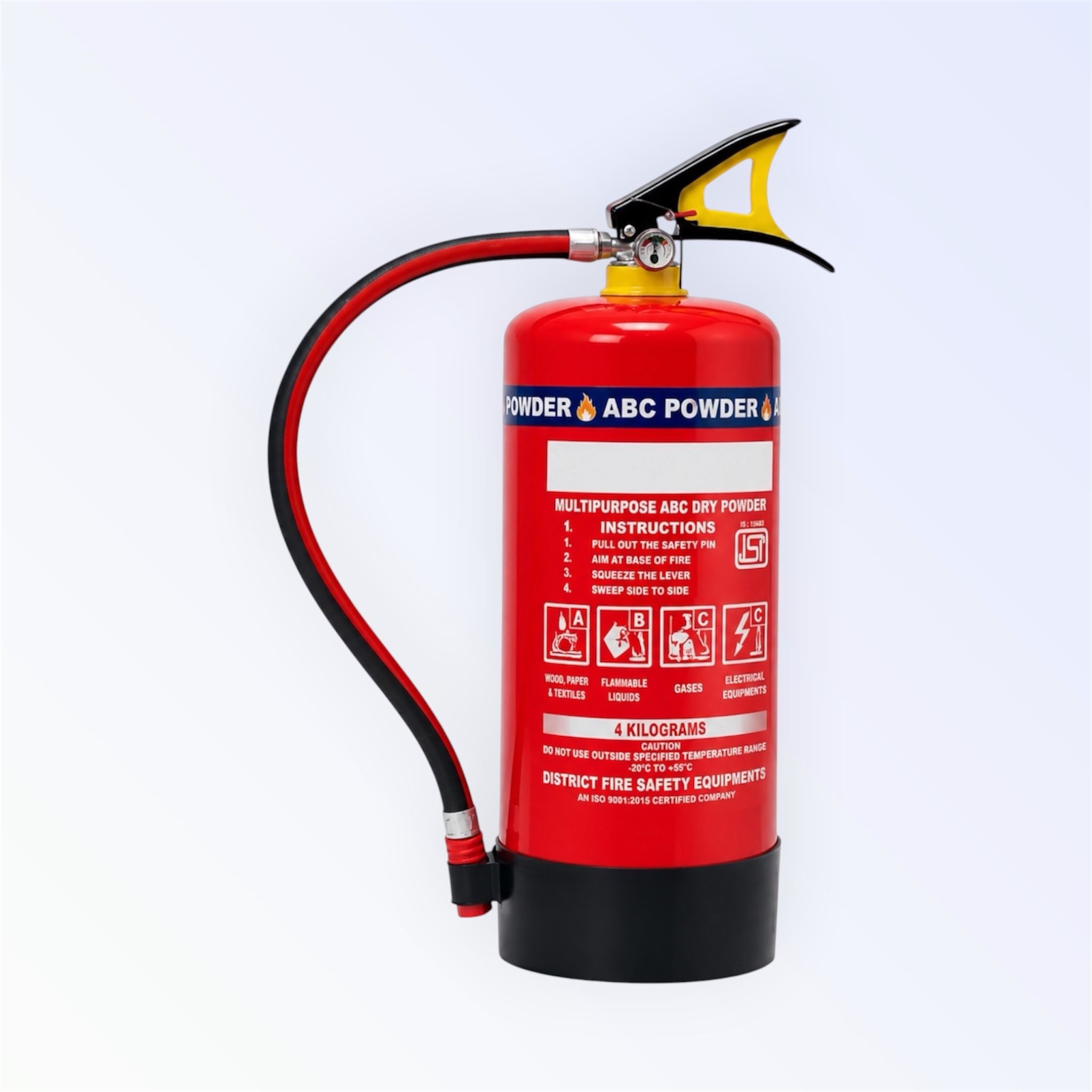 shri fire india Premium Quality ABC Fire Extinguisher 4 Kg Multipurpose Safety Fire Extinguisher Mount-picture-18