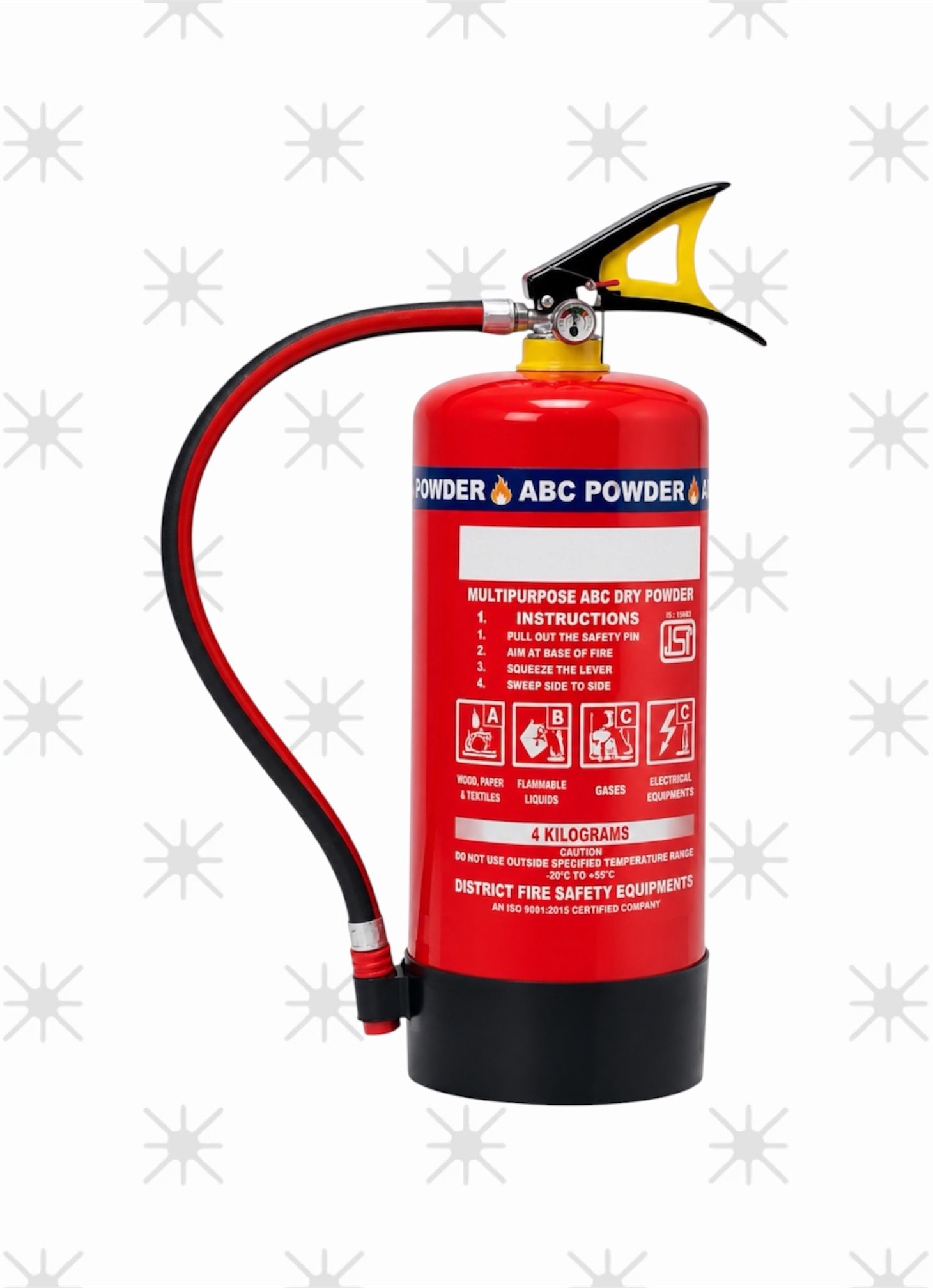 Dry Powder Fire Extinguisher ABC 4 Kg for Electrical Equipment Safety Fire Extinguisher Mount-image-28