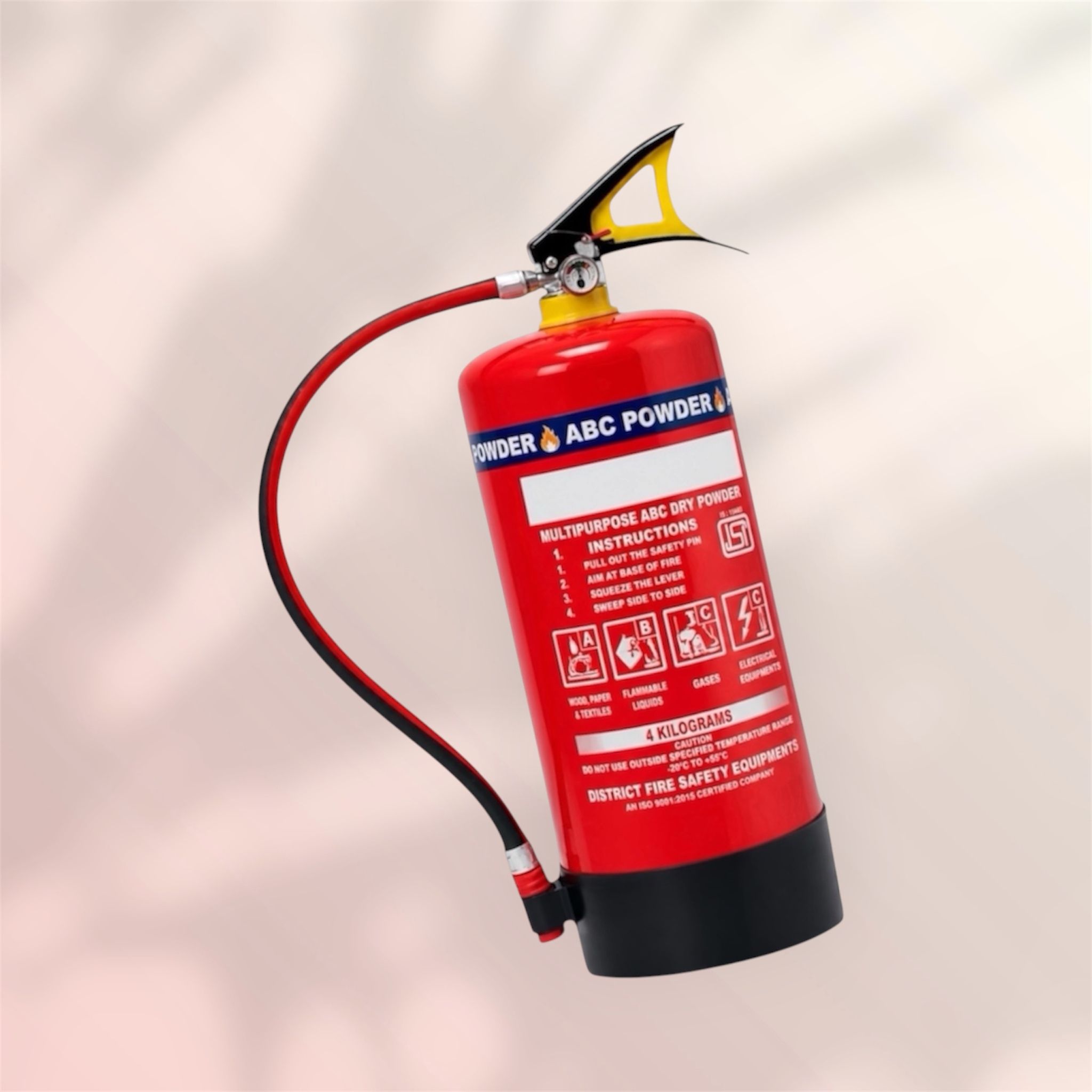 agniraksha ABC Fire Extinguisher 4 KG for Electrical Short Circuit Protection Fire Extinguisher Mount-picture-27