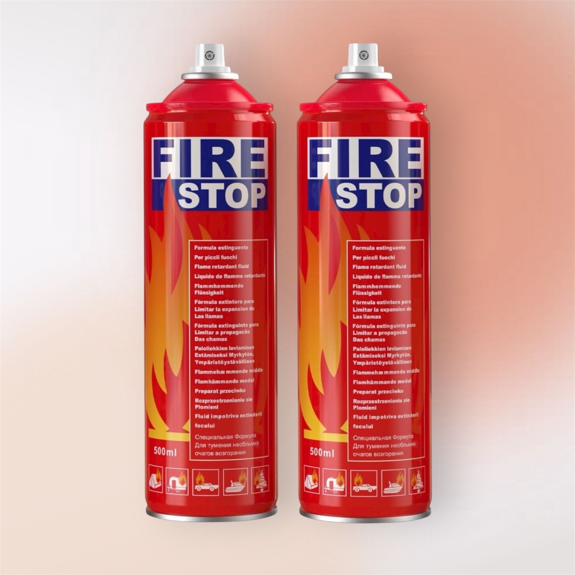 agniraksha Fire Stop 500ml Spray Fire Extinguisher Best for LPG, Petrol & Electrical Fires Fire Extinguisher Mount-picture-48