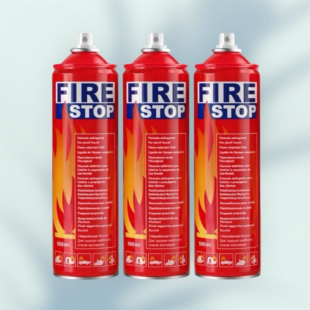 agniraksha Compact Fire Stop Emergency Flame Control Spray Pack of 3 for Daily Safety Fire Extinguisher Mount-picture-28