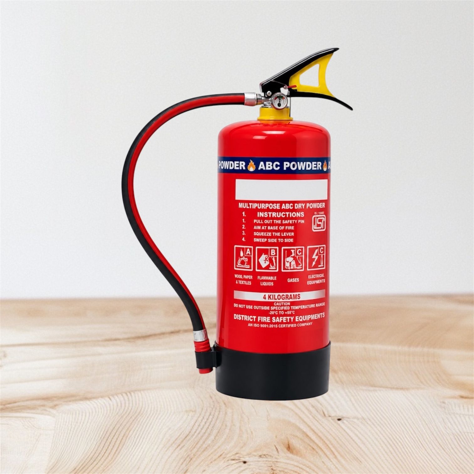 Fire Extinguisher ABC 4 Kg for Home Kitchen Office and Warehouse Fire Extinguisher Mount-image-43