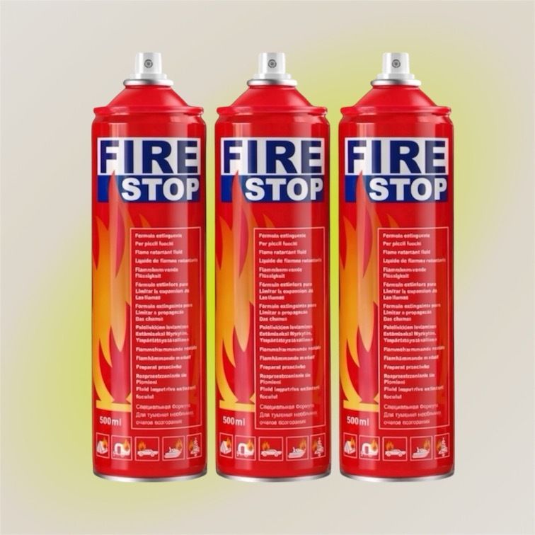 Fire Stop Car and Bike Emergency Fire Safety Spray Pack of 3 Combo Pack Fire Extinguisher Mount-image-33