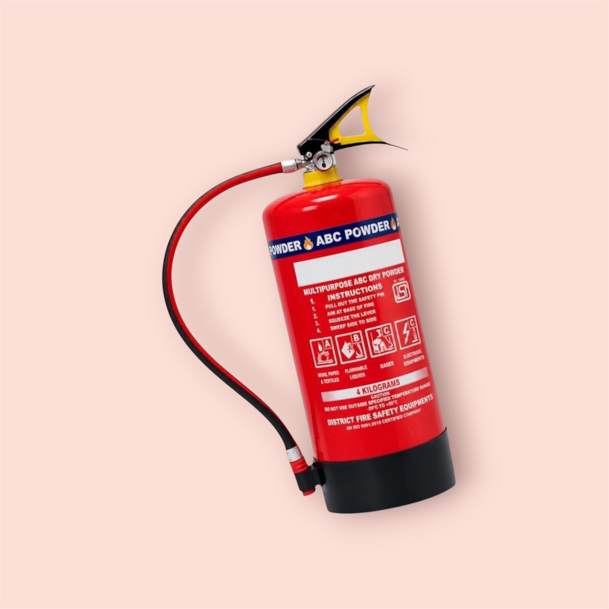 shri fire india 4 Kg ABC Dry Powder Fire Extinguisher for Building Safety Fire Extinguisher Mount-picture-19