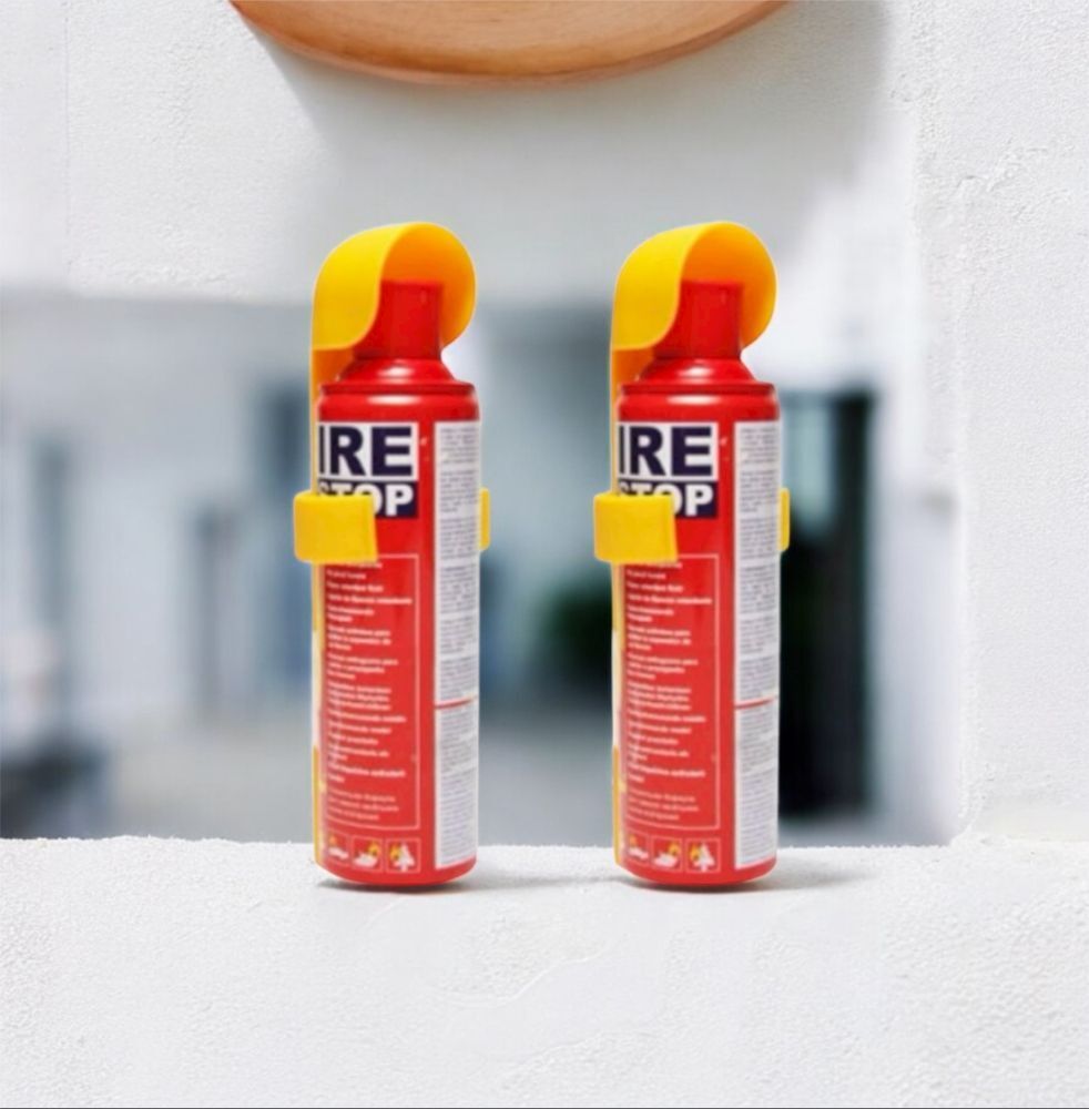 agniraksha 1Kg Fire Stop ISI Certified Fire Safety Spray for Kitchen Use Fire Extinguisher Mount-picture-34