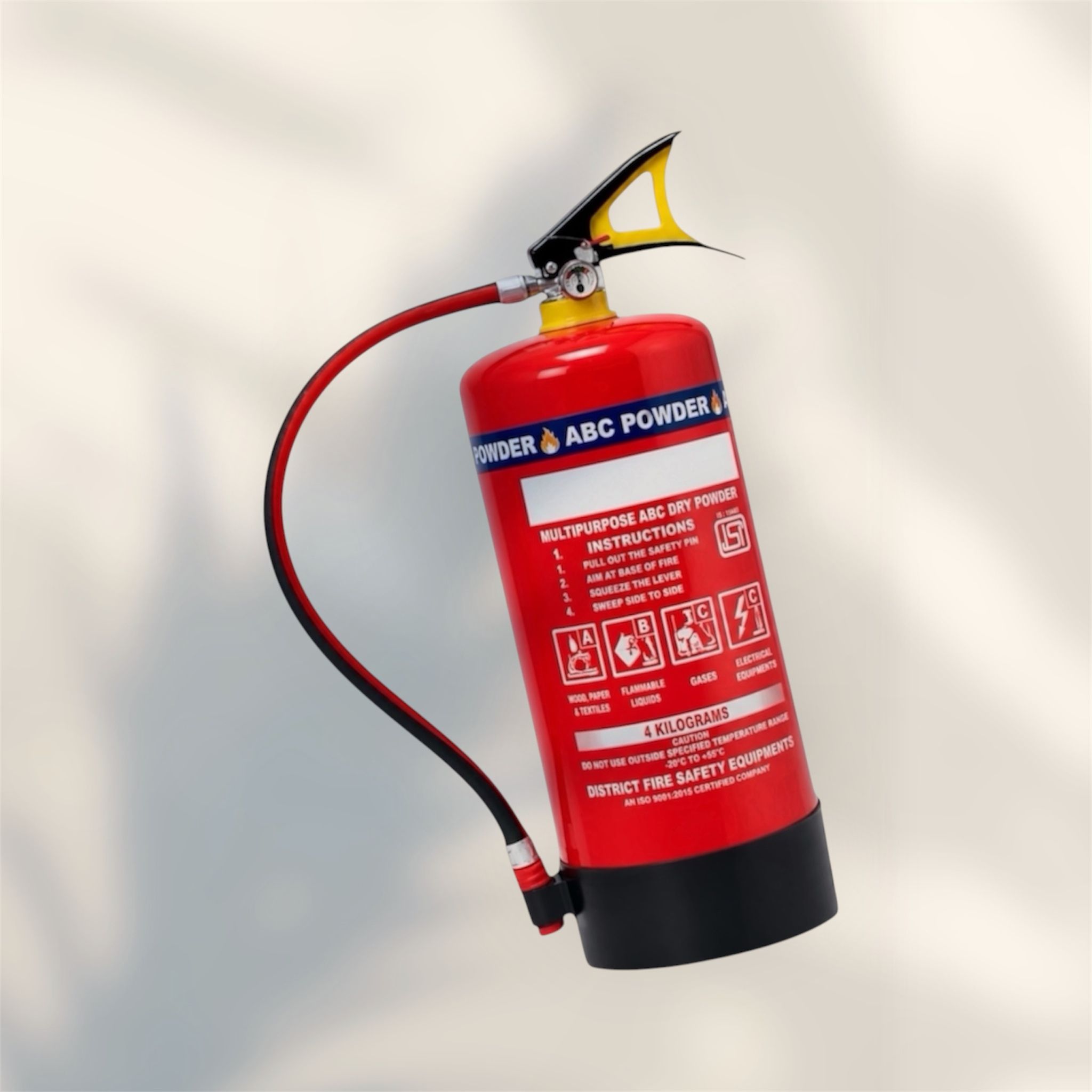ABC Dry Powder Fire Extinguisher 4 KG Reliable Fire Protection Fire Extinguisher Mount-image-47