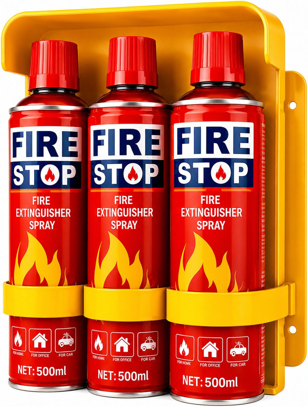 FIRESTOP Pack 3 Fire Extinguisher 0.5 Fire Extinguisher Mount-image-16