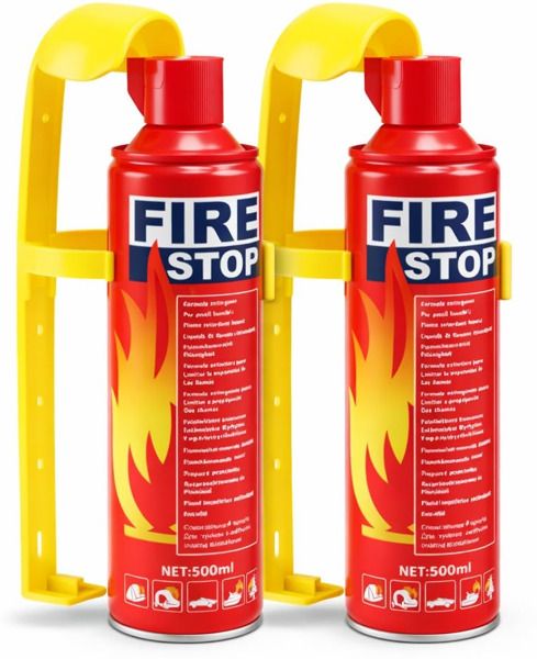 Fire Stop Portable Fire Extinguisher Spray 500ml (Pack of 2) Fire Extinguisher Mount-image-4