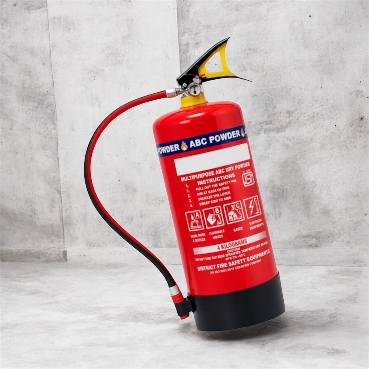 ABC Dry Powder Fire Extinguisher 4 KG Durable Steel Cylinder Fire Extinguisher Mount-image-35
