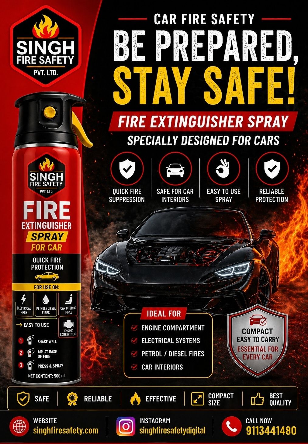 SFS CAR Fire Extinguisher Mount-image-28