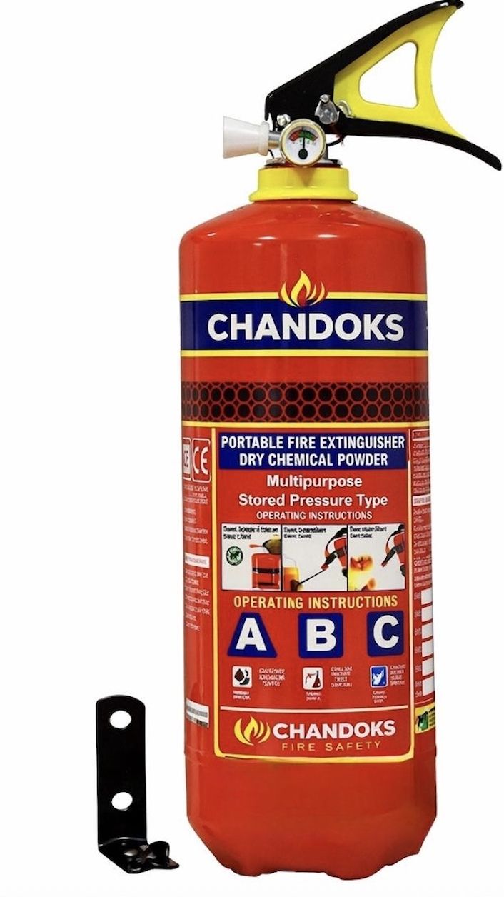 2 Kg ABC Dry Powder Fire Extinguisher ISI Mark with Bracke Fire Extinguisher Mount-image-19
