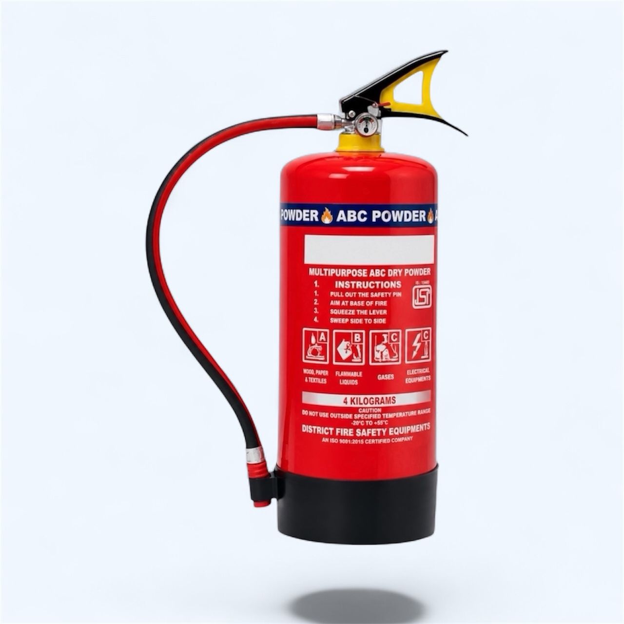 High Quality ABC Powder Fire Extinguisher 4 Kg IS Certified Model Fire Extinguisher Mount-image-0