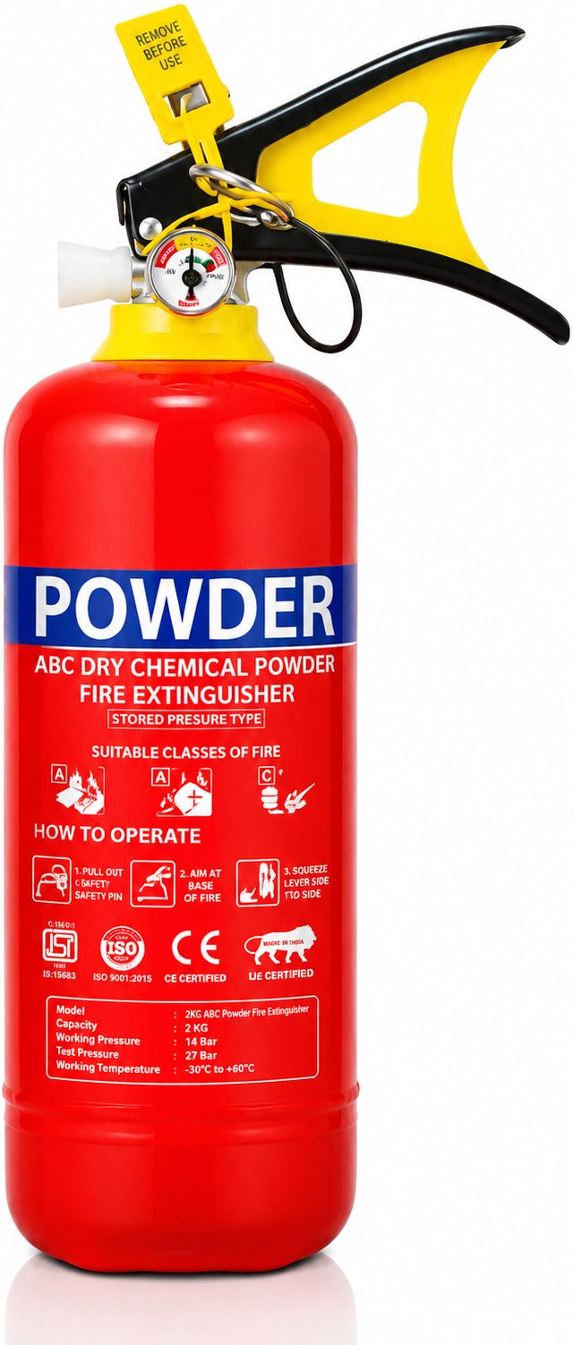 ABC Powder Type 2 Kg Fire Extinguisher Red Fire Extinguisher Fire Extinguisher Mount-image-6