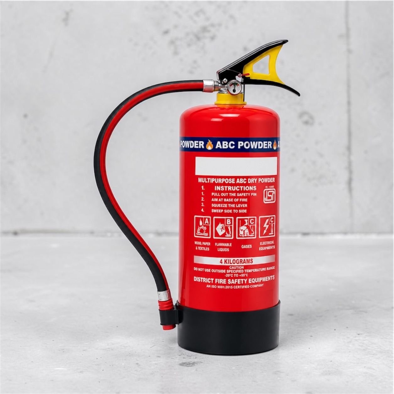 ABC Fire Extinguisher 4 KG for Office Factory Warehouse and Stores Fire Extinguisher Mount-image-45