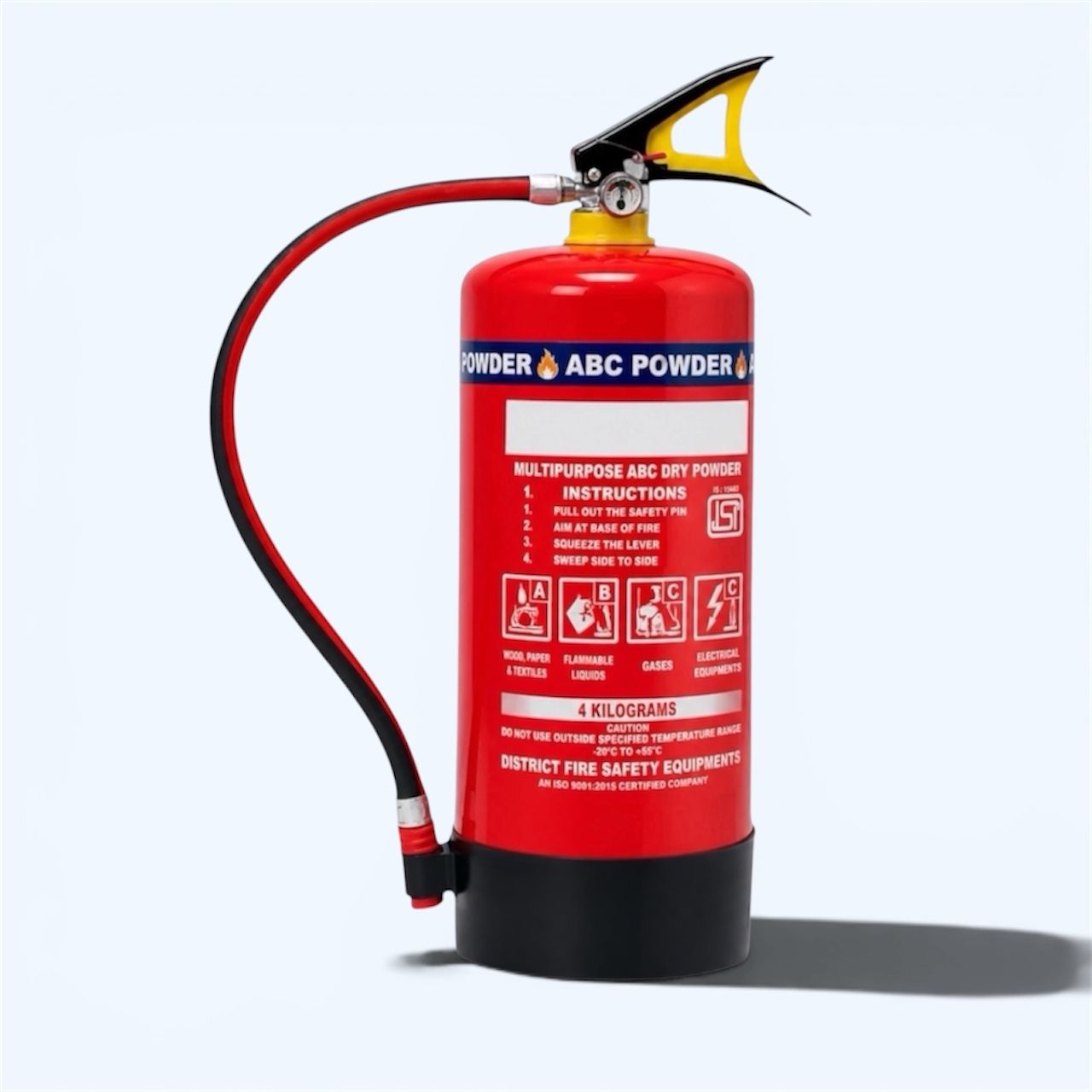 ABC Dry Powder Fire Extinguisher 4 Kg with Easy Spray Mechanism Fire Extinguisher Mount-image-36