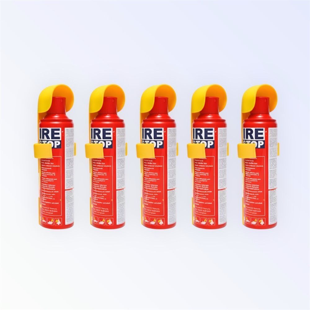 Fire Stop Daily Use Fire Protection Spray Pack of 5 Portable Fire Extinguisher Mount-image-25