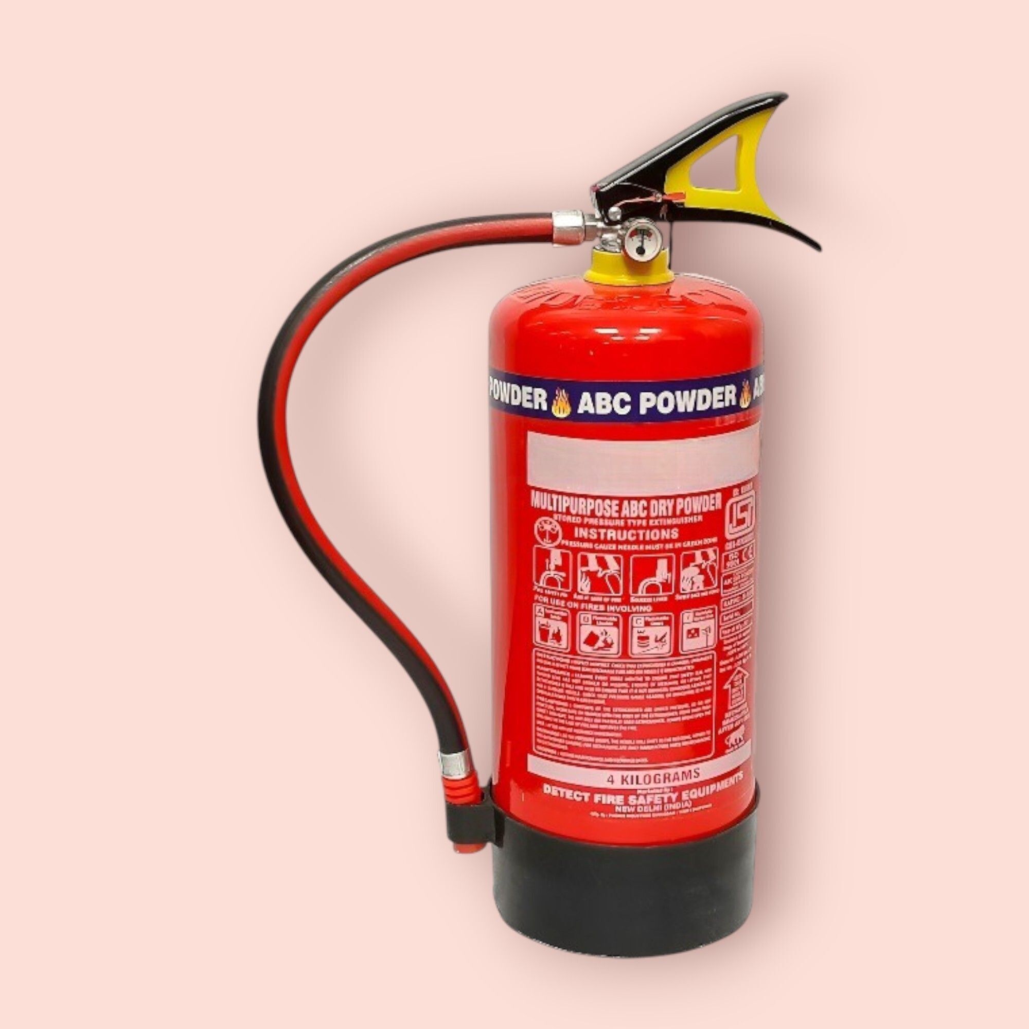 High Performance 4kg Fire Extinguisher – ISI Certified, Affordable Fire Safety Fire Extinguisher Mount-image-16