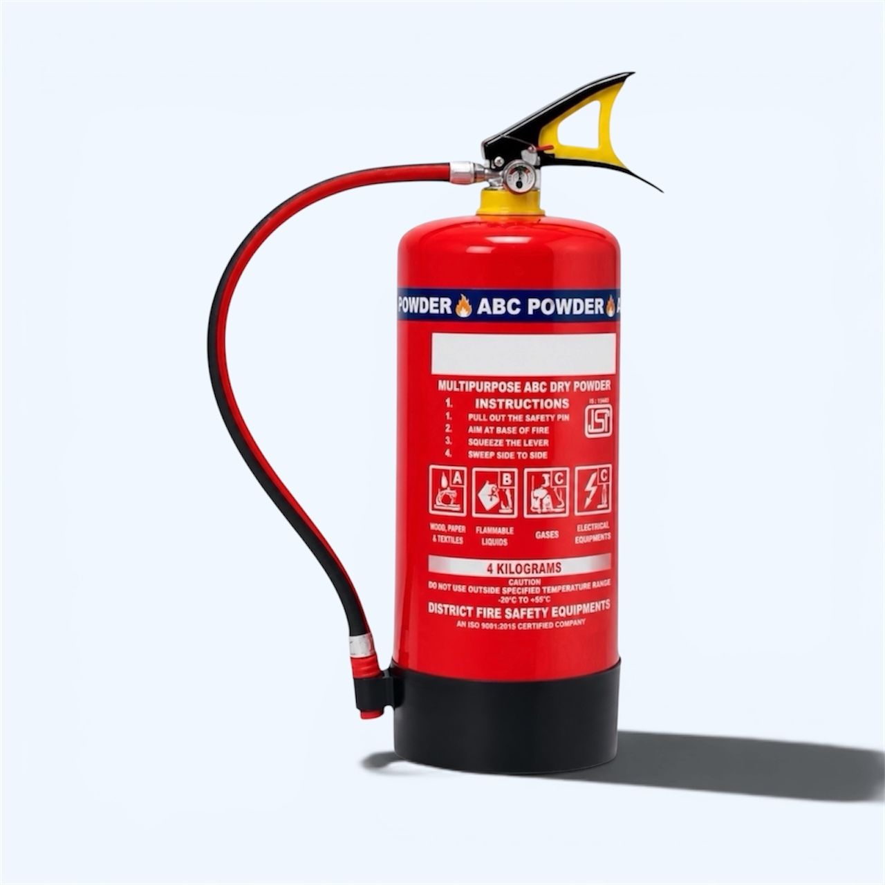 agniraksha ISI Certified 4 KG ABC Fire Extinguisher for Business Safety Fire Extinguisher Mount-picture-27
