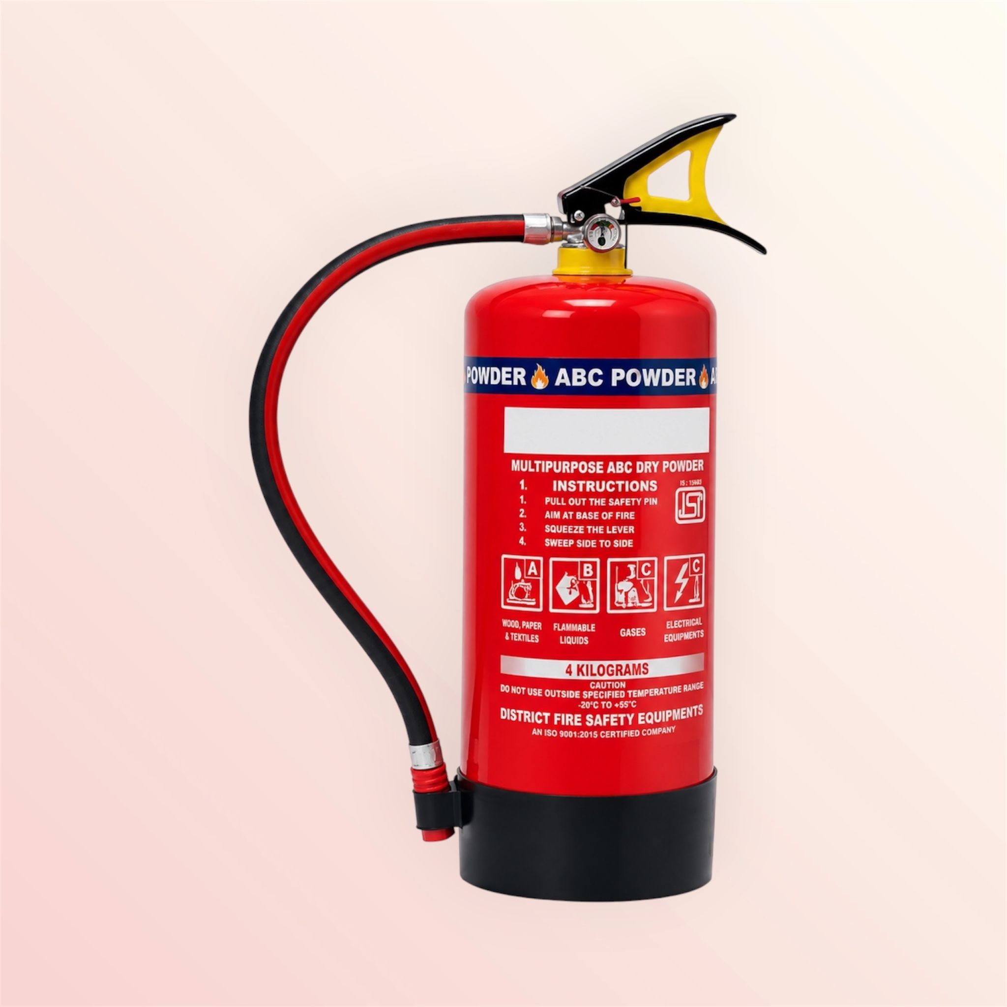 Dry Chemical Powder Fire Extinguisher ABC 4 Kg Fire Safety Equipment Fire Extinguisher Mount-image-44
