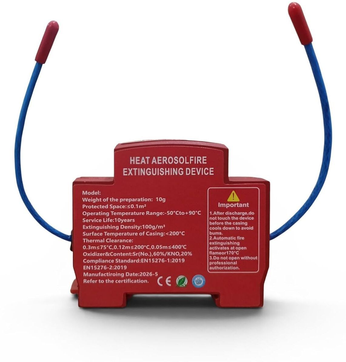 norvixa Automatic Aerosol Fire Suppression Device Heat Activated Fire Extinguisher Fire Extinguisher Mount-picture-22