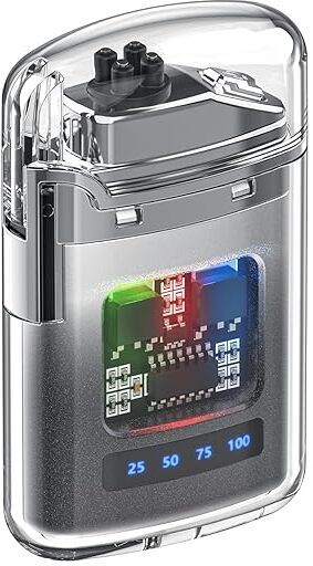 Polycarbonate Electric Lighter Usb C Rechargeable, Windproof Flameless Lighter Flint Fire Starter-image-38