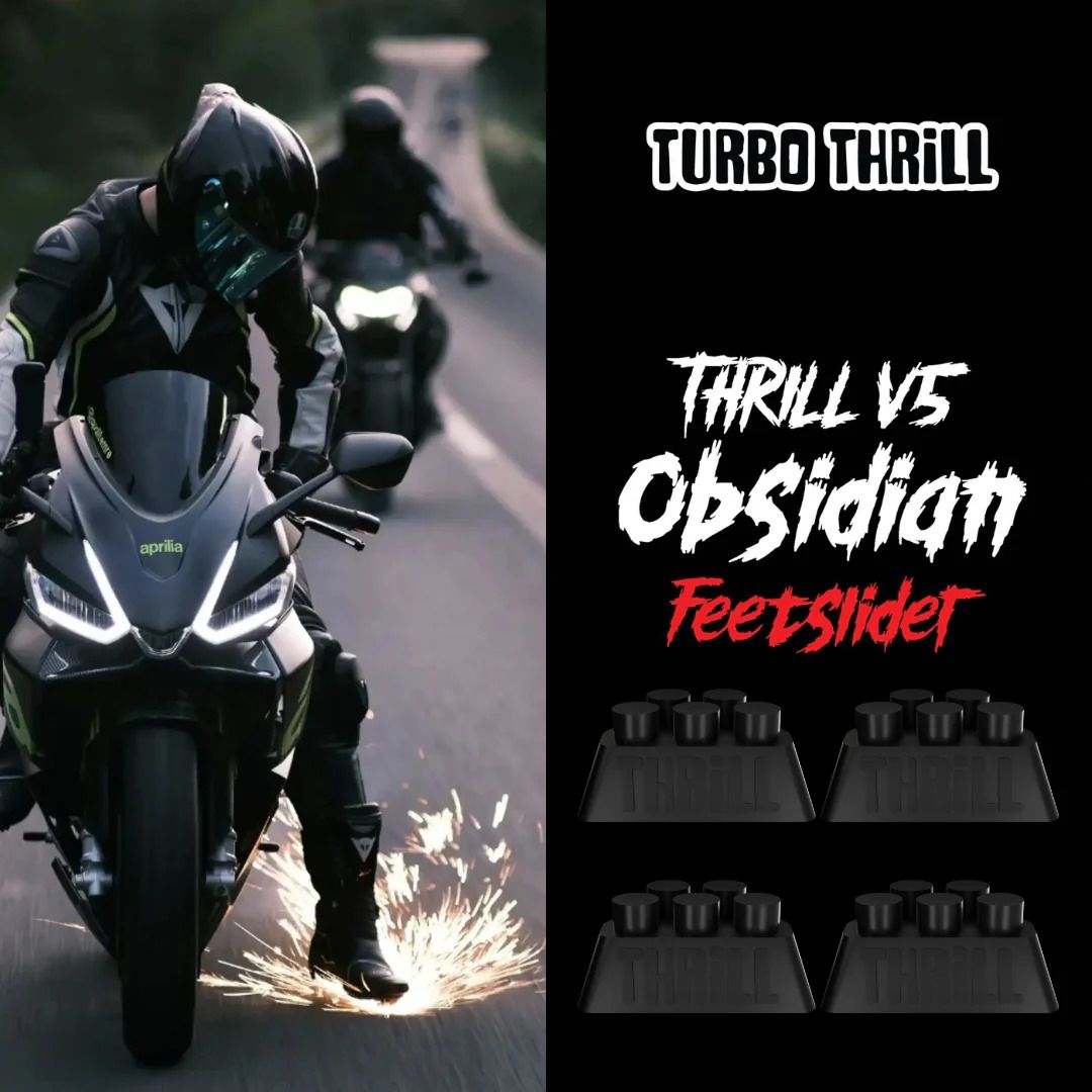 V5 Obsidian Feet Slider for Bikers/Riders - Pack of 4 - Flint Fire Starter-image-28