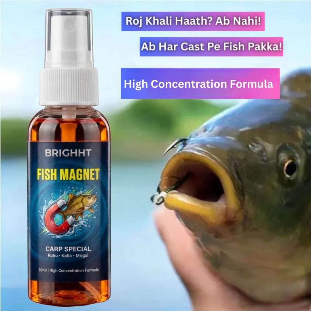 Fish Magnet Liquid 30ml | Carp Fishing Bait Oil for Rohu, Katla & Mrigal Scent Fish Bait-image-25
