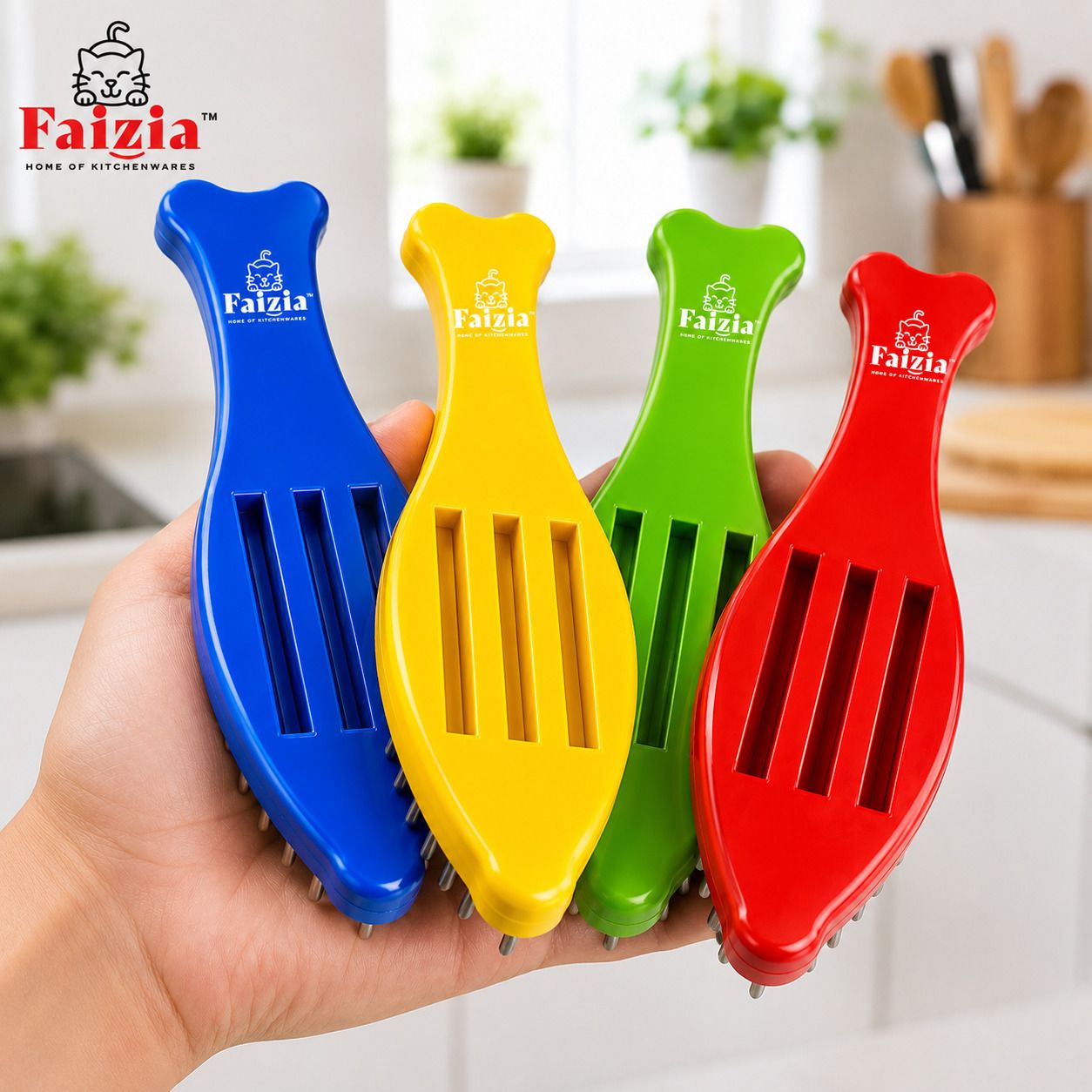 Fish Cleaning Machine | Strong Plastic Handle Fish Descaler Brush Fish Scaler-image-32