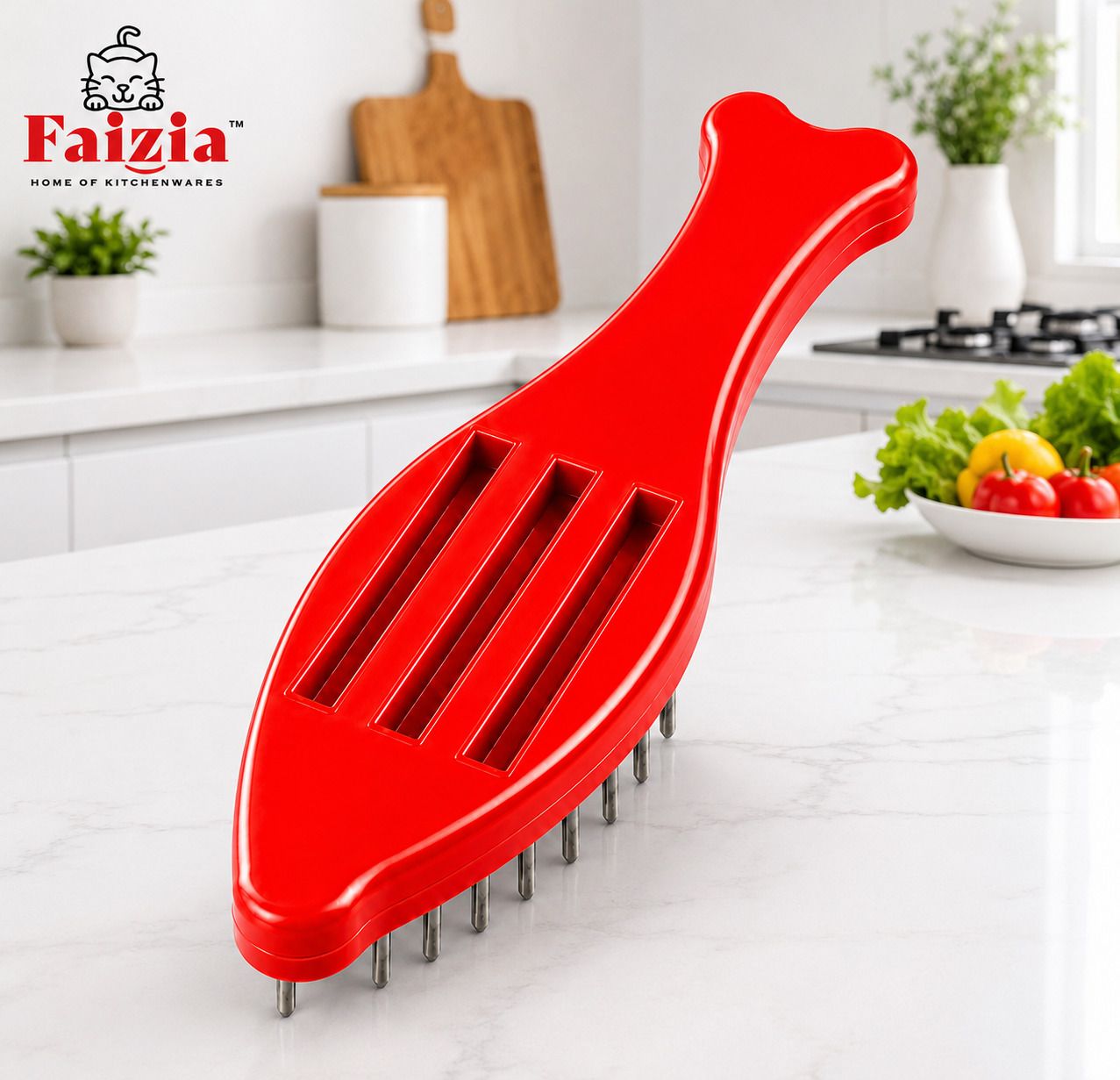 Iron Nail Fish Scraper with Plastic Grip Handle Heavy Duty Fish Fish Scaler-image-44