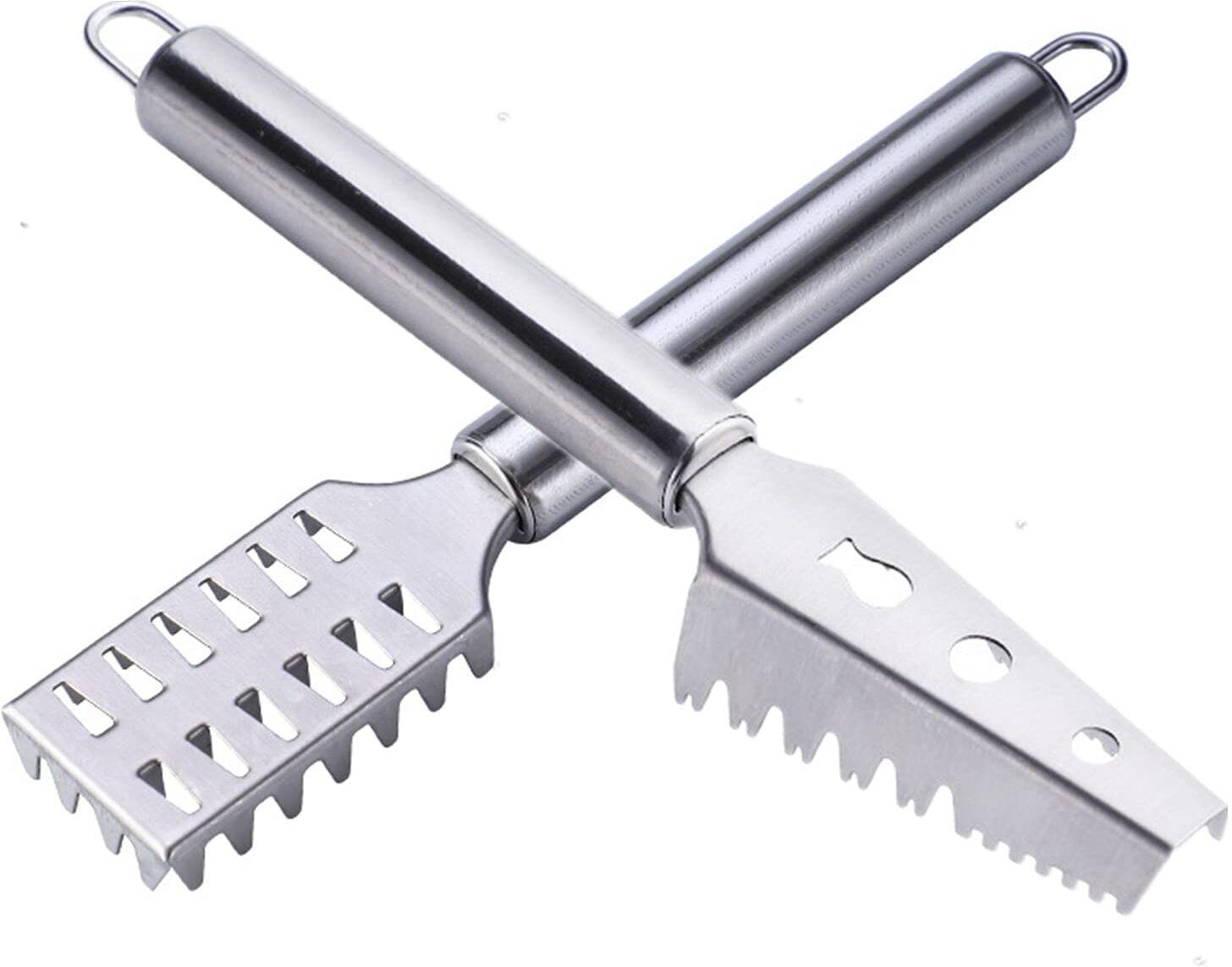 Pinopa Kitchen Gadget Cleaning Fish Skin Scraper Stainless Steel Knife-image-40