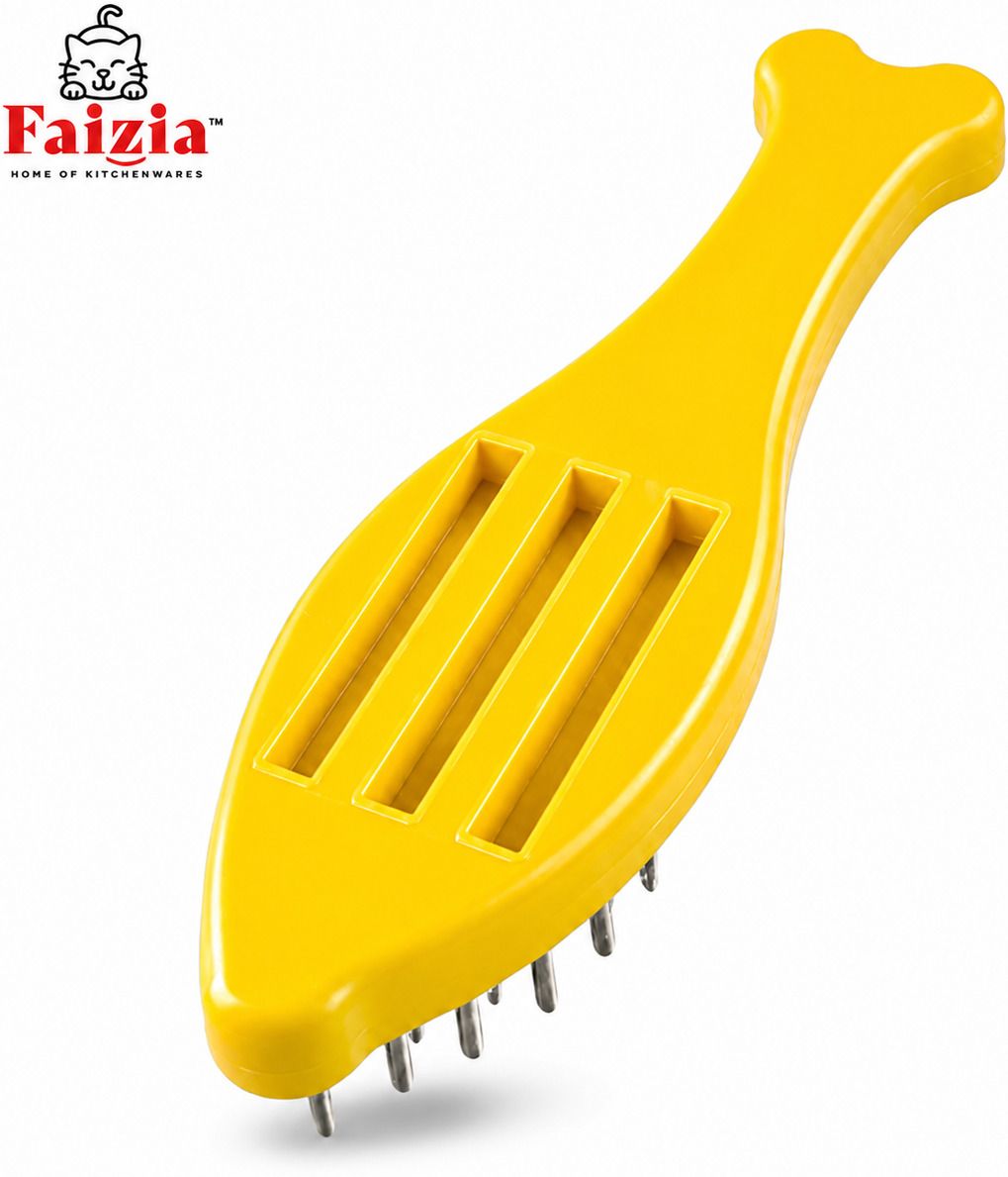 faizia Plastic Handle Fish Scraper with Iron Teeth Quick Fish Cleaning Tool Fish Scaler-picture-45