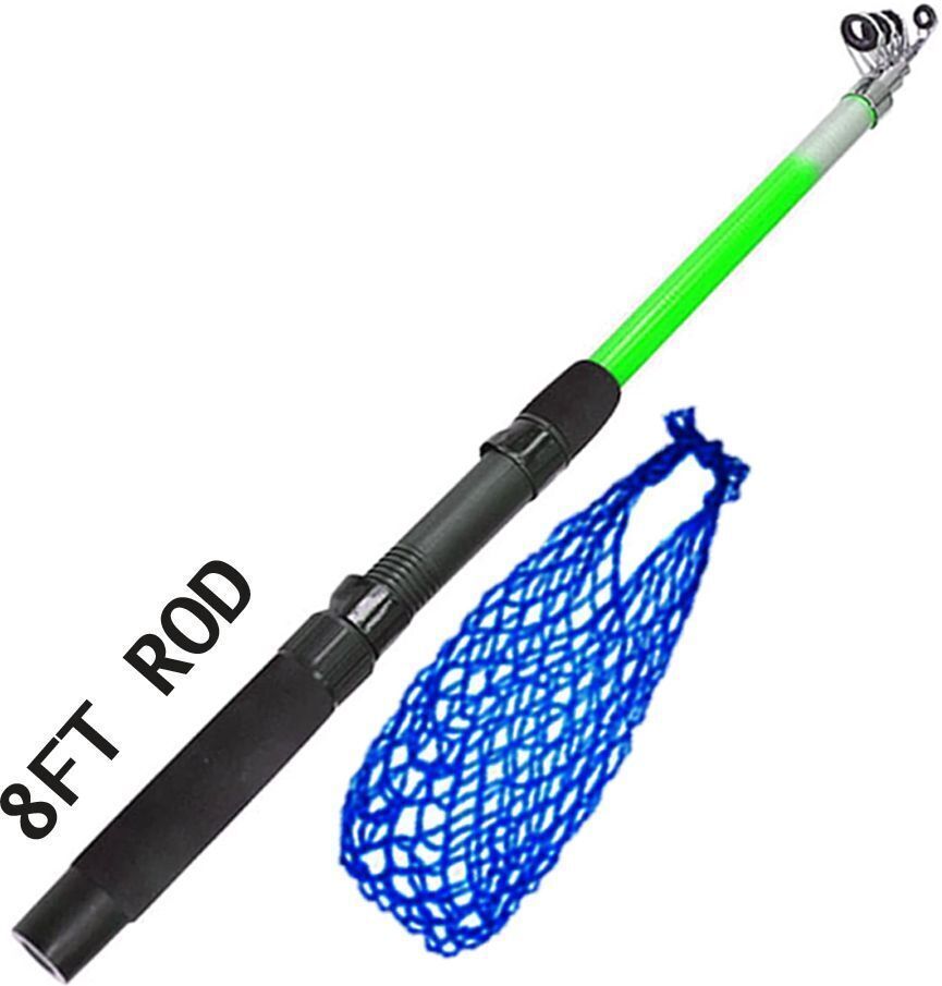 fishing rod 8 ft Combo 2.4 / net Multicolor Fishing Rod-image-10