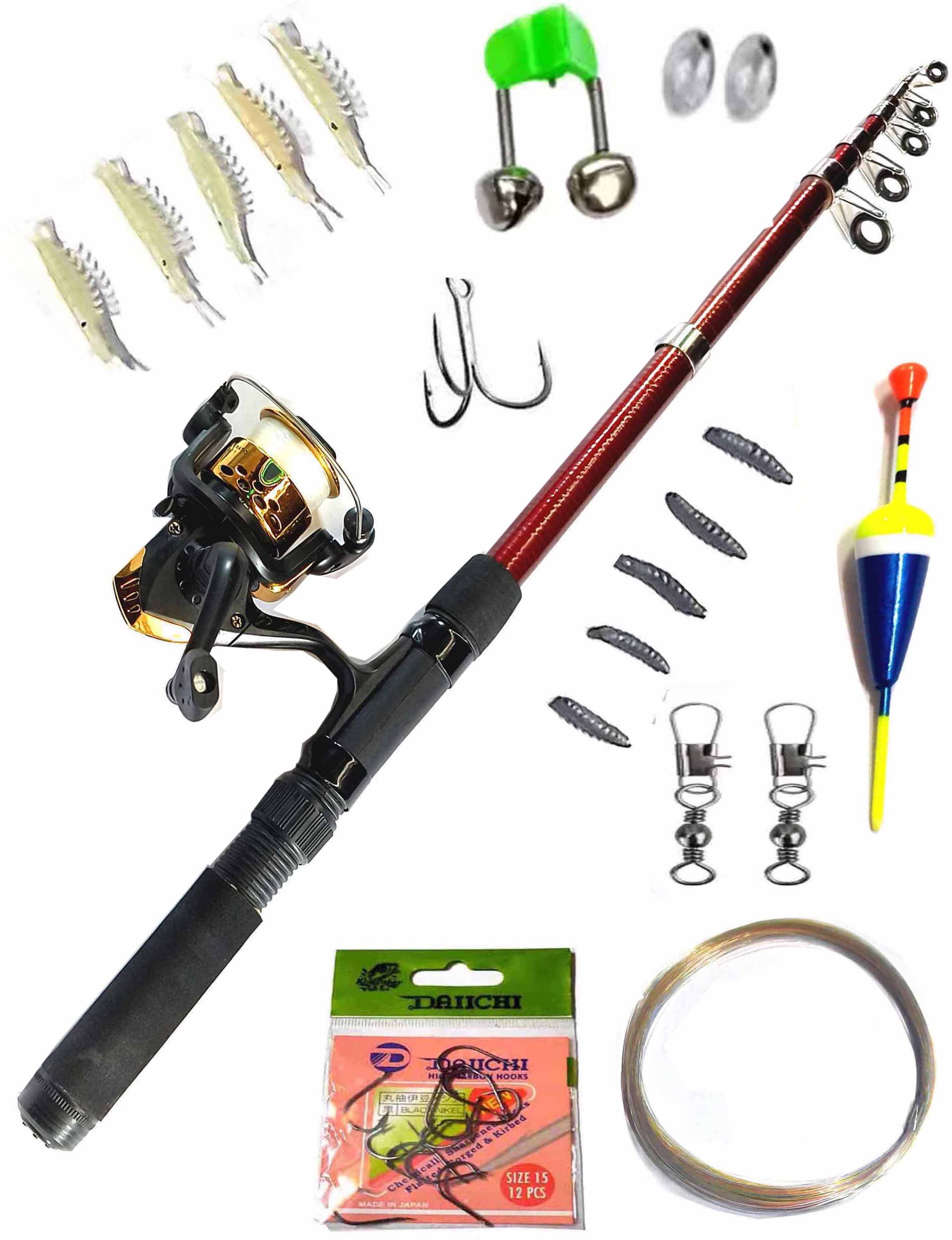 7 ft super Branded Fishing combo set BW/4562 Multicolor Fishing Rod-image-25