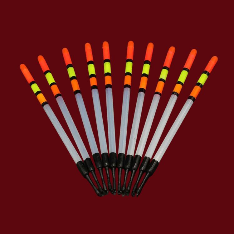 Pvc Tube Float Fishing Bobber Buoyancy Plastic Fishing Float Bobber Pvc Tube Float 10PCS/07 Multicolor Fishing Rod-image-6