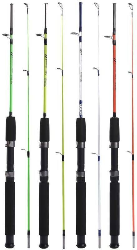 6 Feet (180 cm) Solid Fiber Fishing Rod – 2 Piece Detachable SFR-180-2P-WH17 Multicolor Fishing Rod-image-23