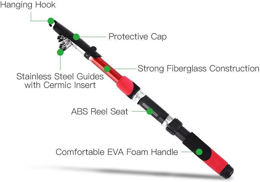 Prime Catch : 6ft Fishing Rod and Reel Combo Unleash Precision in Every Cast. Multicolor Fishing Rod-image-39