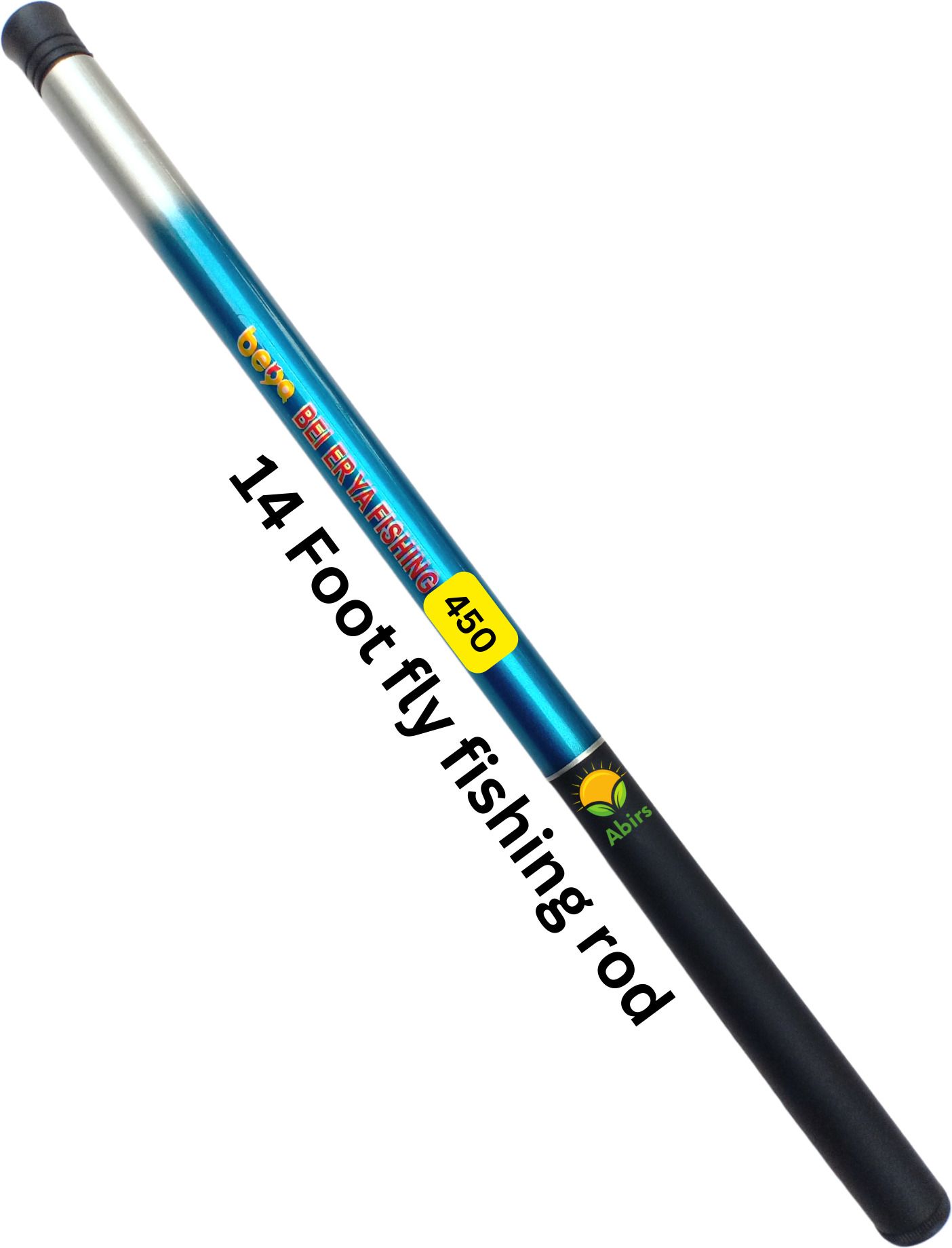 abirs 14 ft fly 450 blue long Blue Fishing Rod-picture-23