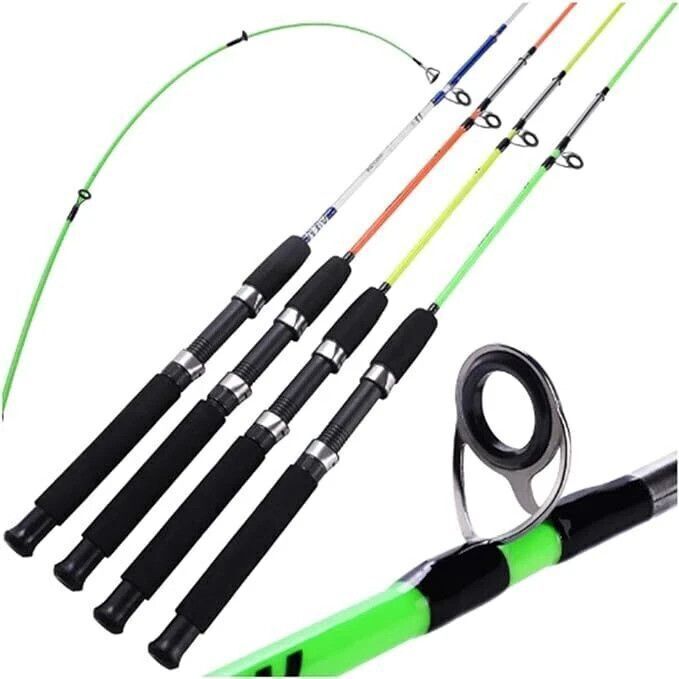 2 Part Heavy unbreakble Fishing Rod 150 cm rod Multicolor Fishing Rod-image-25